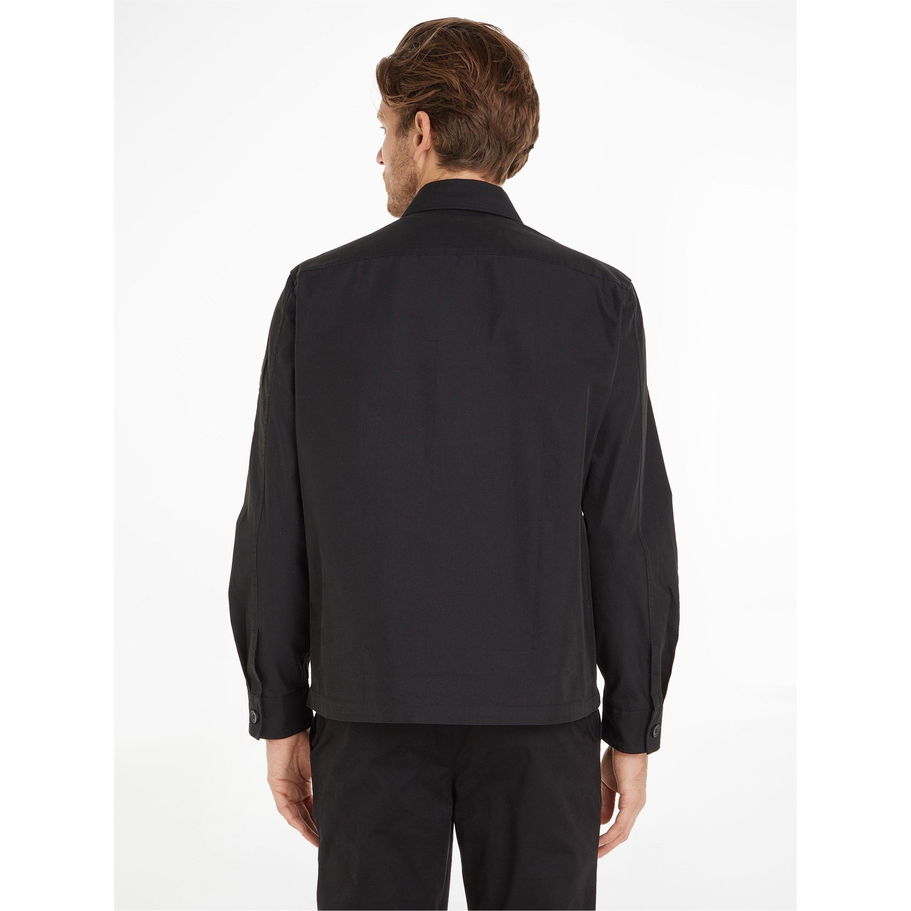 Ck Black - Calvin Klein - Men's Cotton Blend Long Sleeve Overshirt - 2