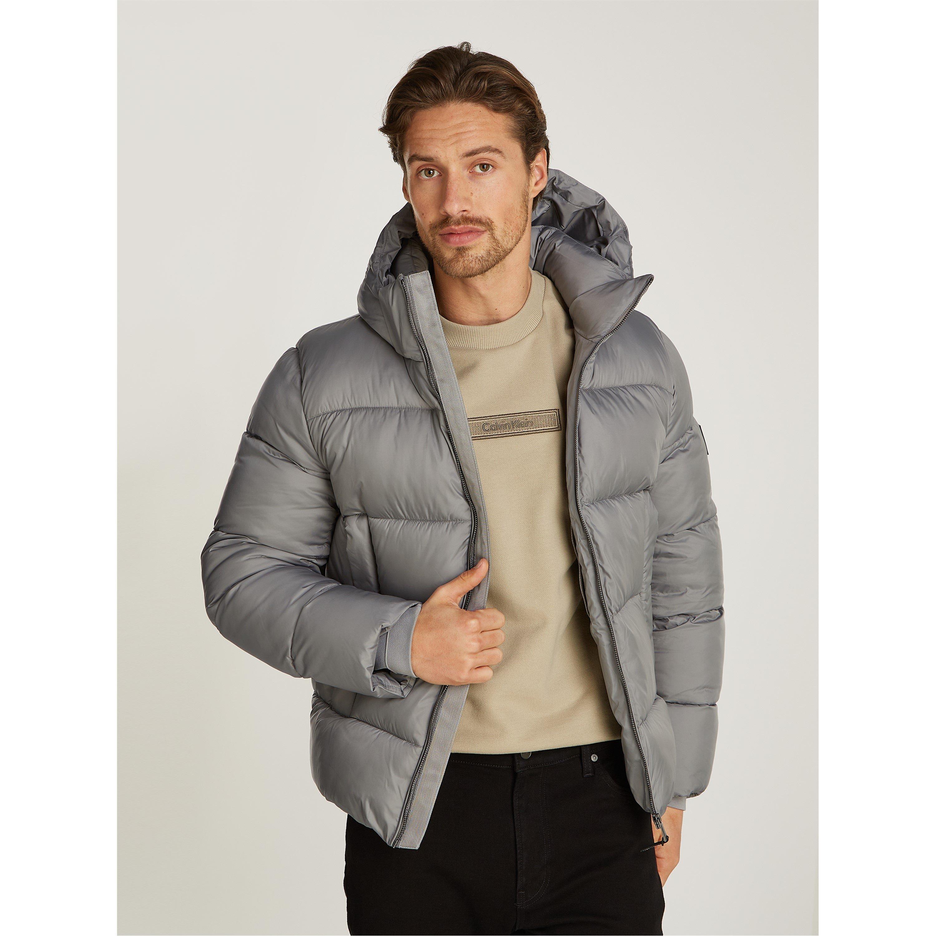 Moon Mist - Calvin Klein - Men's  Recycled Polyester Short Puffer Jacket - 3