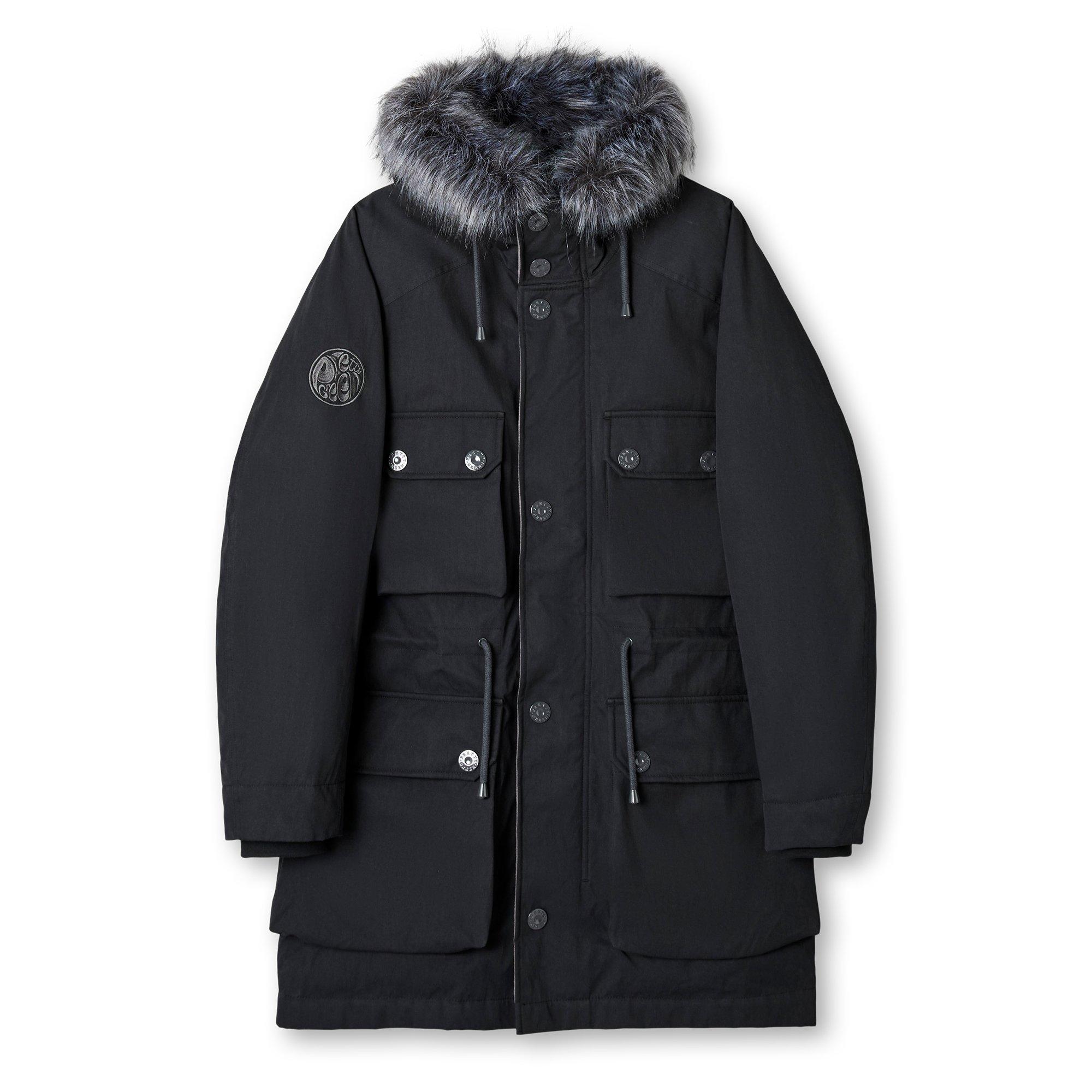 Negro - Pretty Green - Men's Watson Hooded Parka - 1