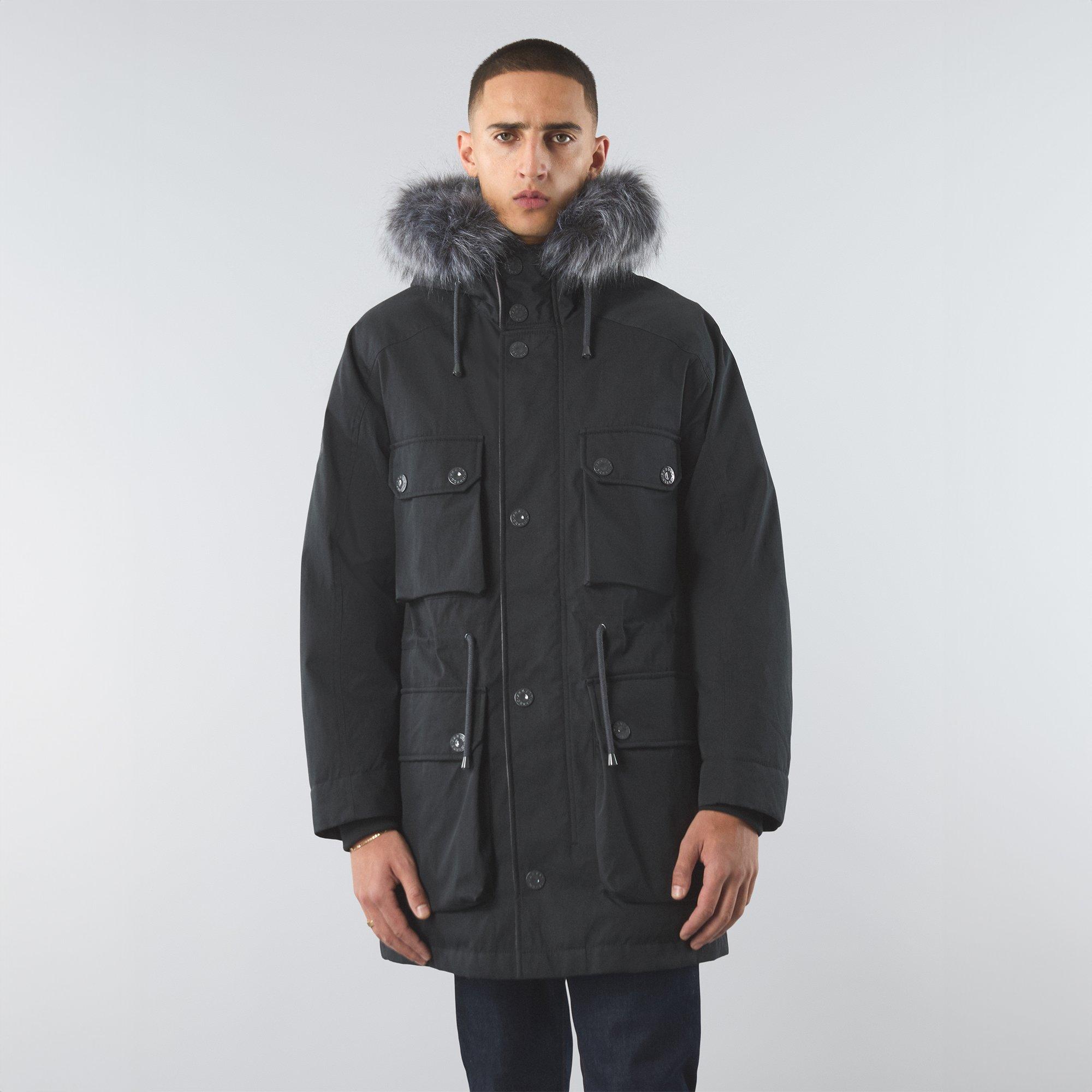 Black - Pretty Green - Men's Watson Hooded Parka - 2
