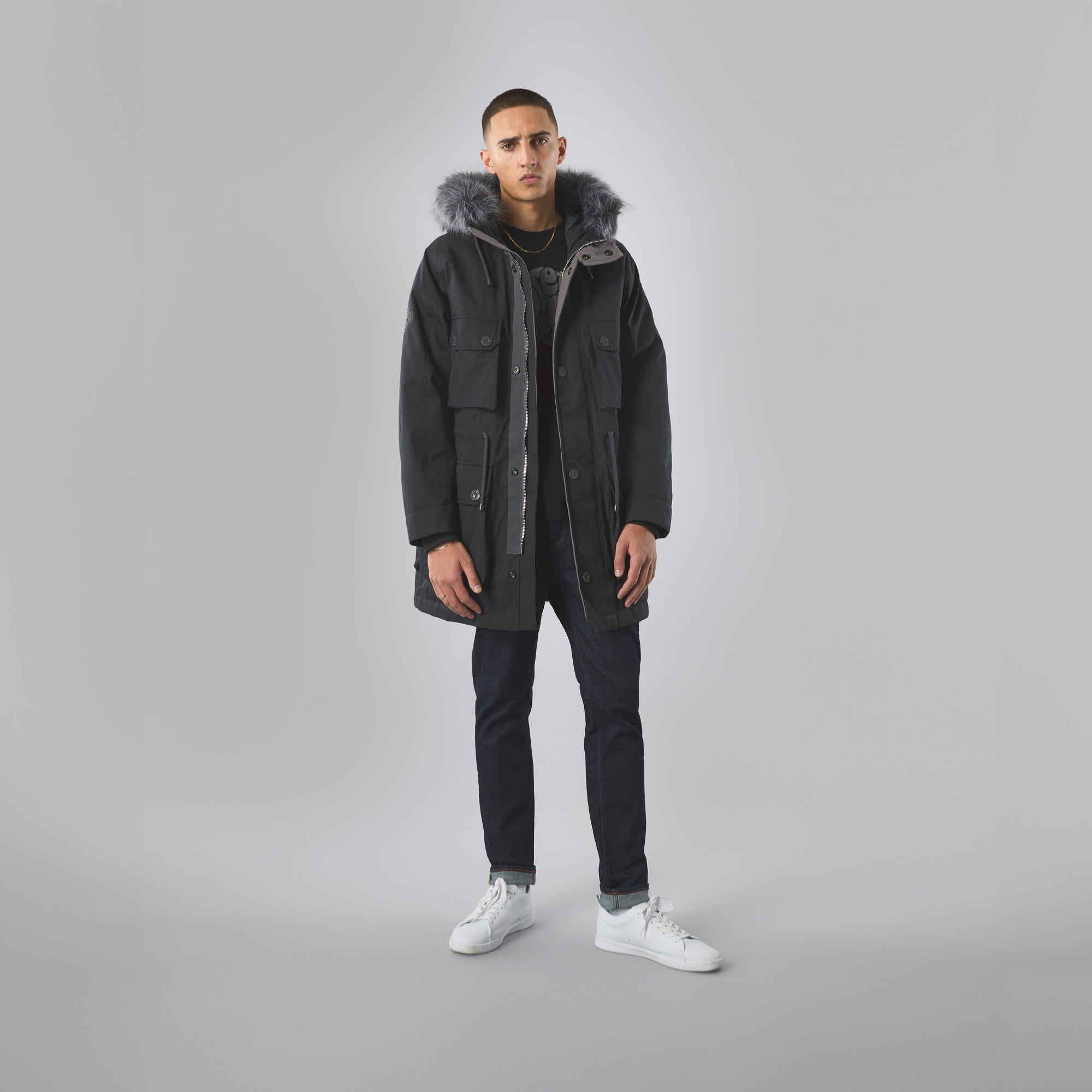 Black - Pretty Green - Men's Watson Hooded Parka - 4