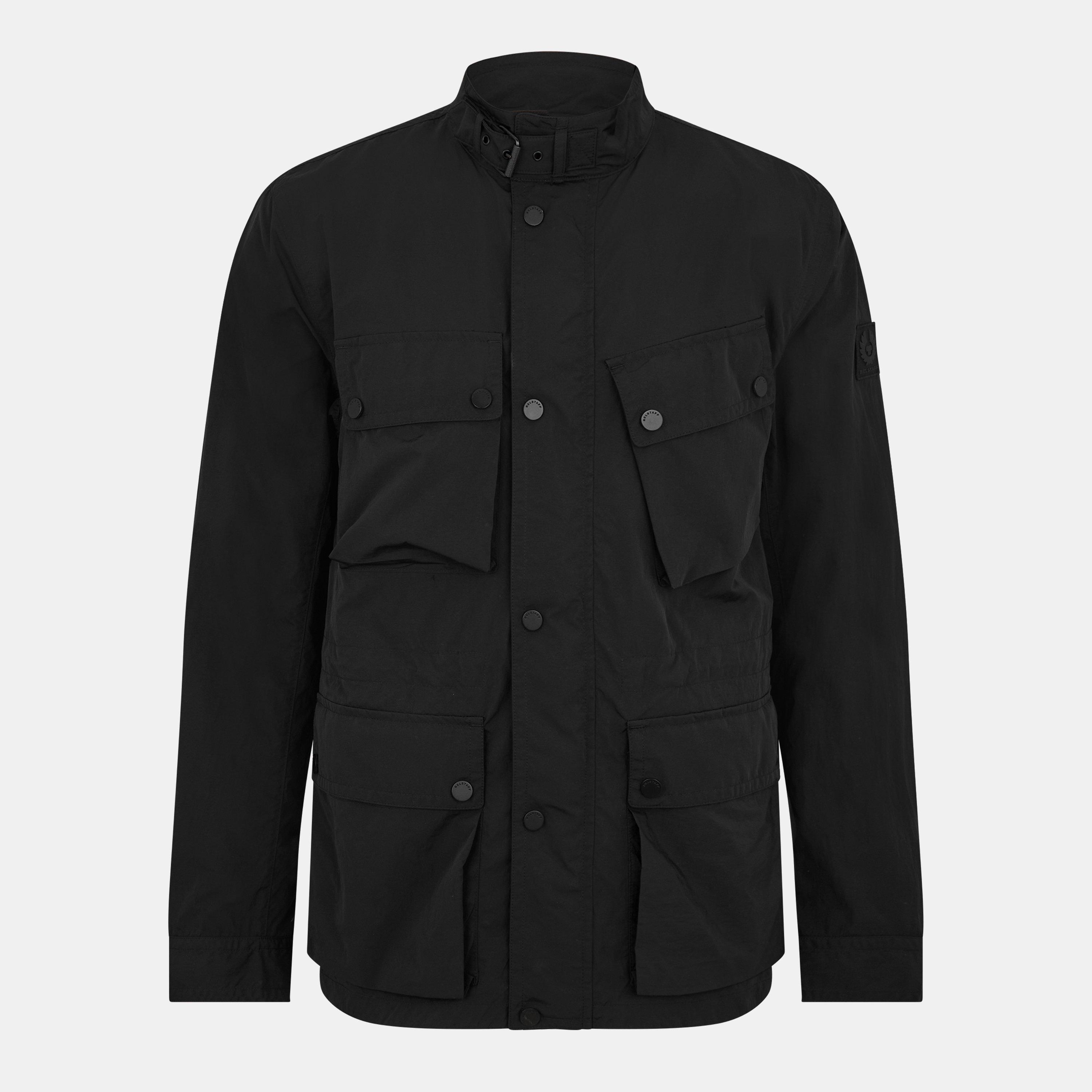Belstaff Men's Service Fieldmaster Long Sleeve Field Jacket - Black Nylon - S