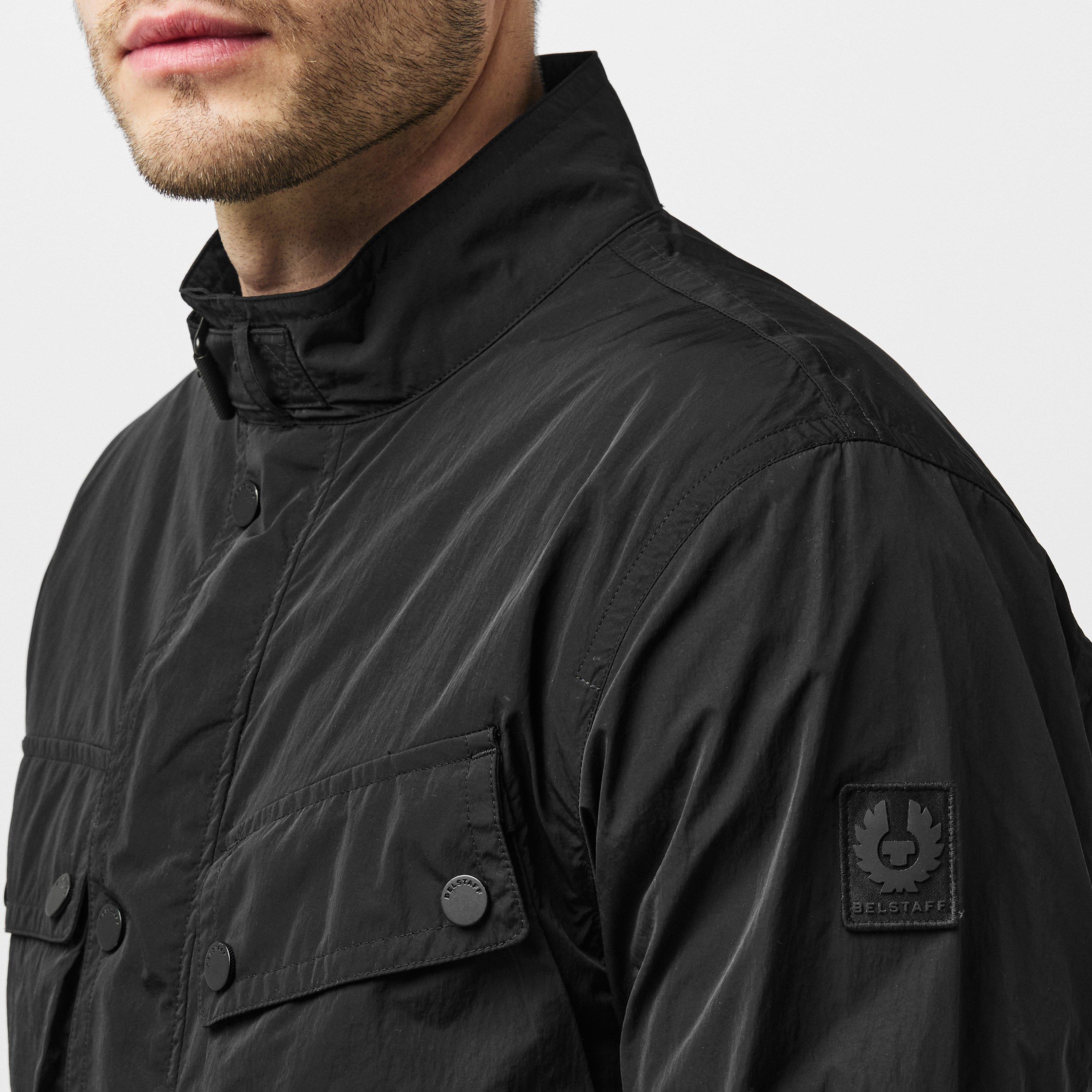 Black Nylon - Belstaff - Men's Service Fieldmaster Long Sleeve Field Jacket - 5