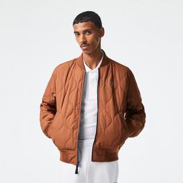 Lacoste Water Repellent Padded Bomber Jacket