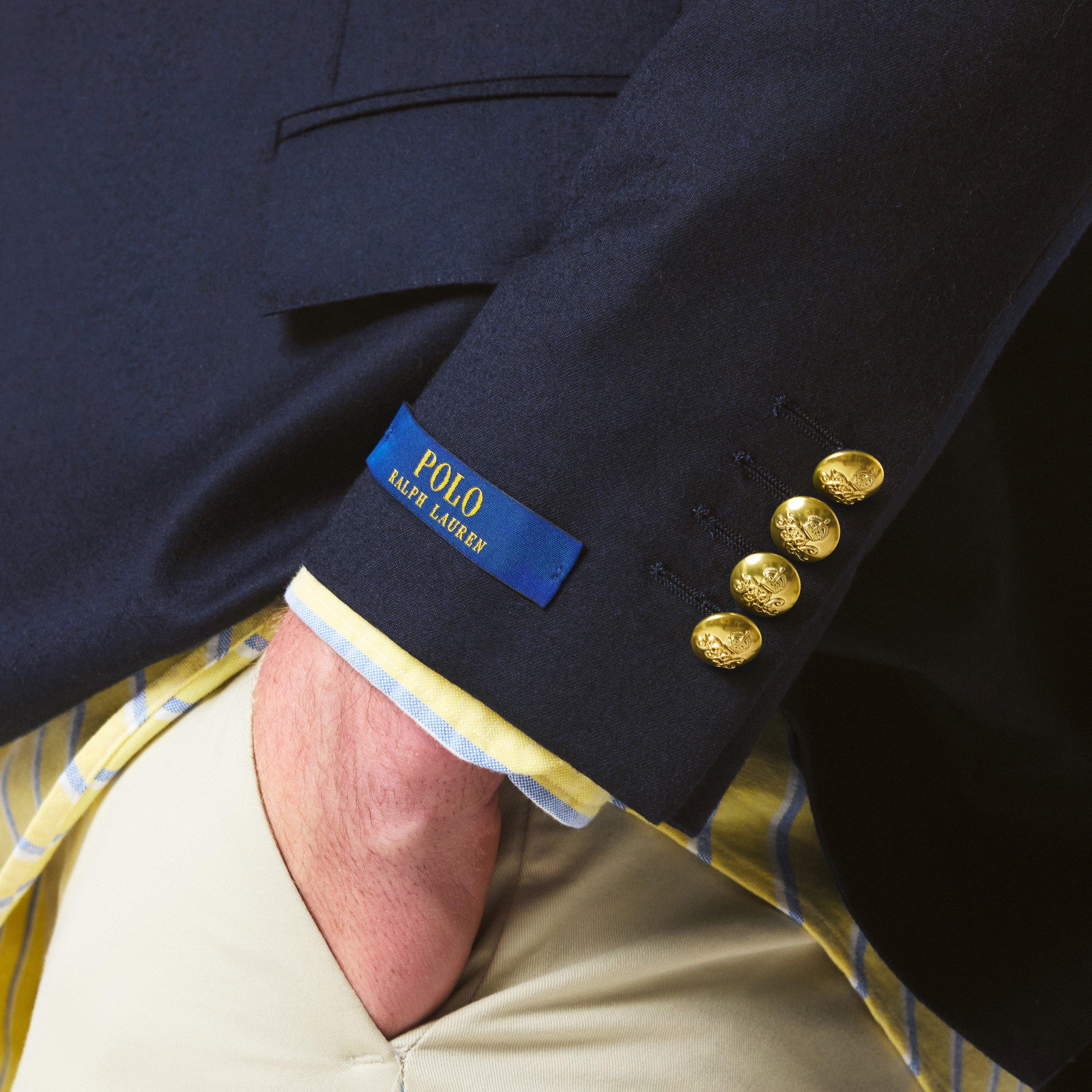 Navy - Polo Ralph Lauren - Men's Polo Wool Twill Long Sleeve Blazer - 5