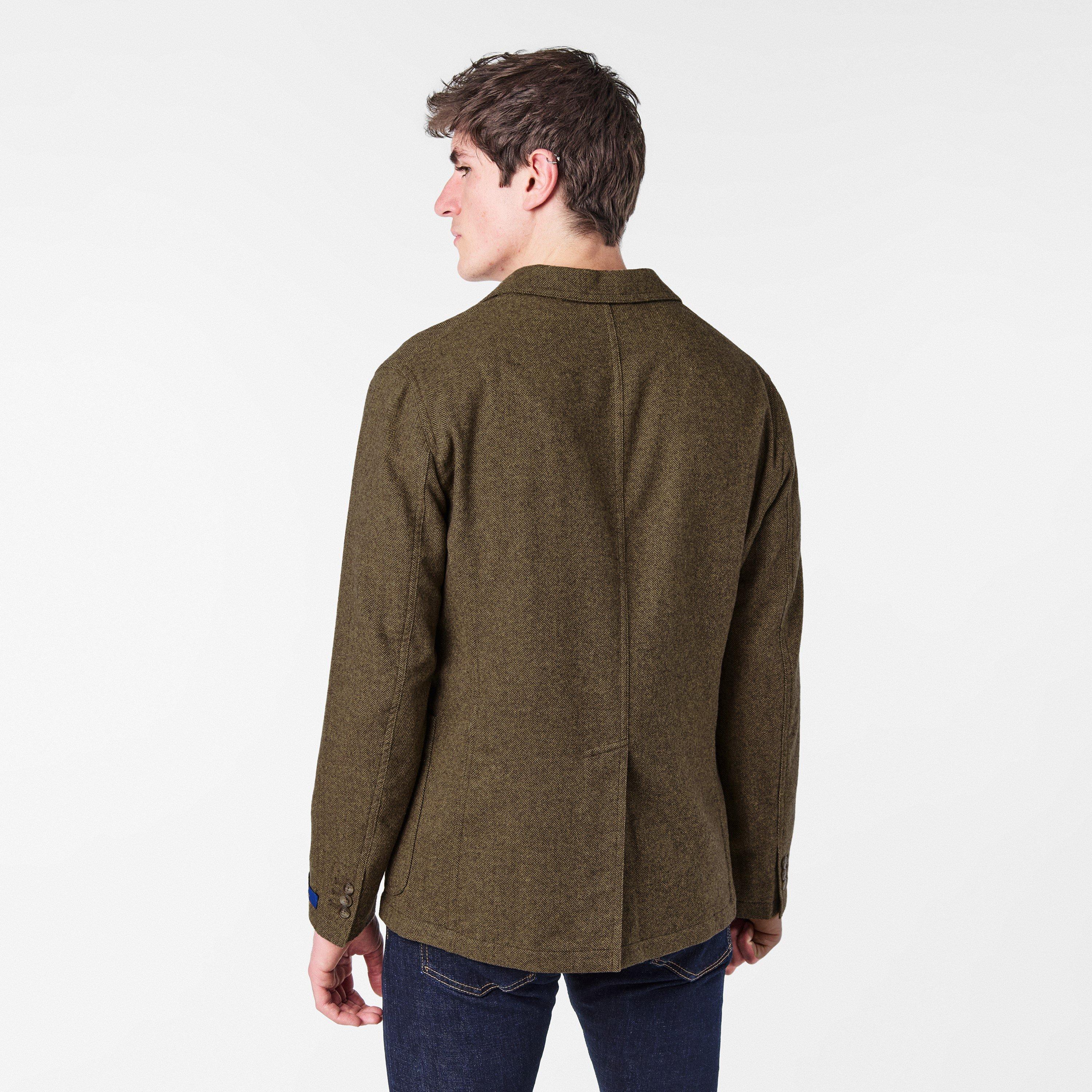 Brown Tan - Polo Ralph Lauren - Men's Ralph Lauren Herringbone Long Sleeve Blazer - 4