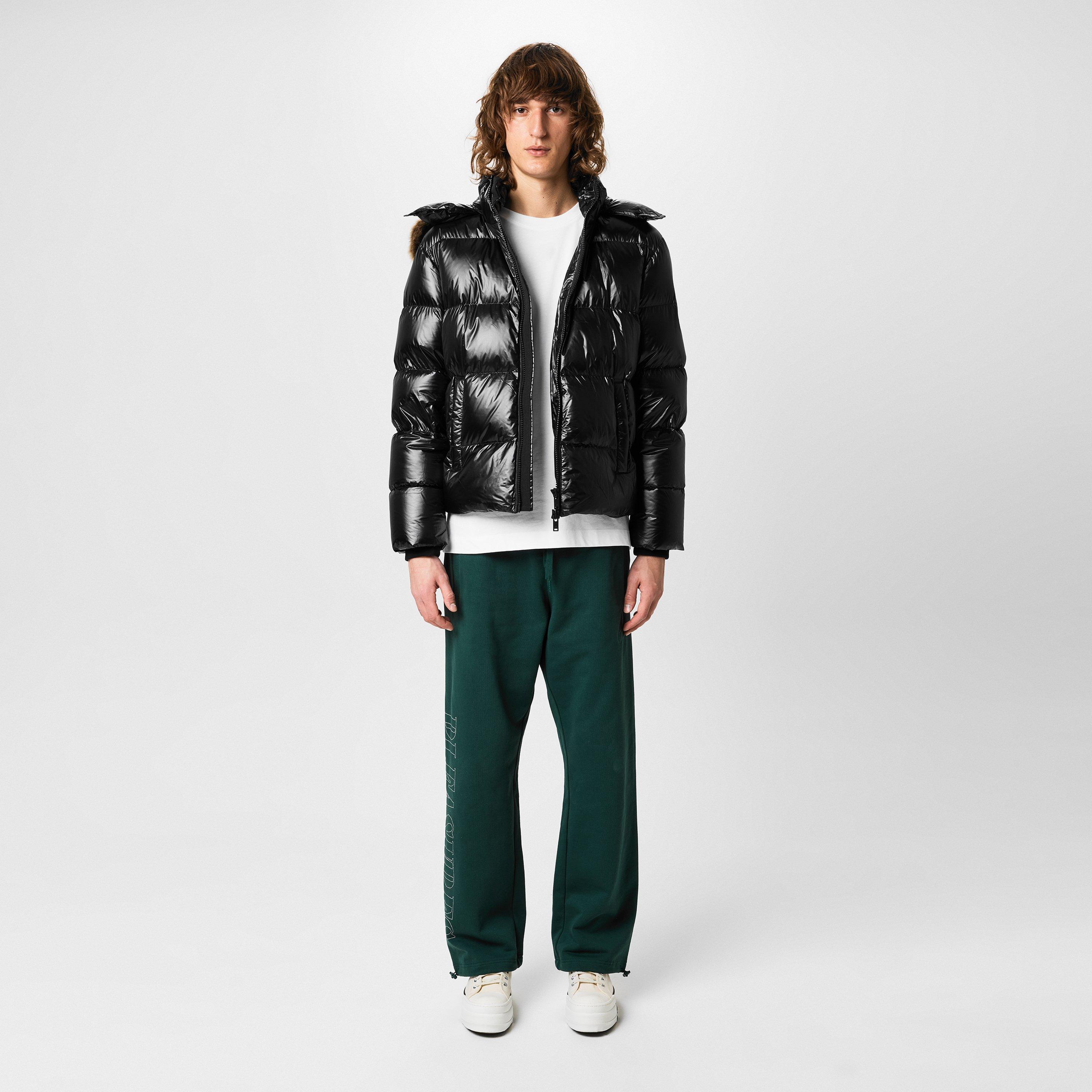 Black - Moose Knuckles - Men's Kings Water Resistant Duck Down Detachable Hood Short Puffer Jacket - 6