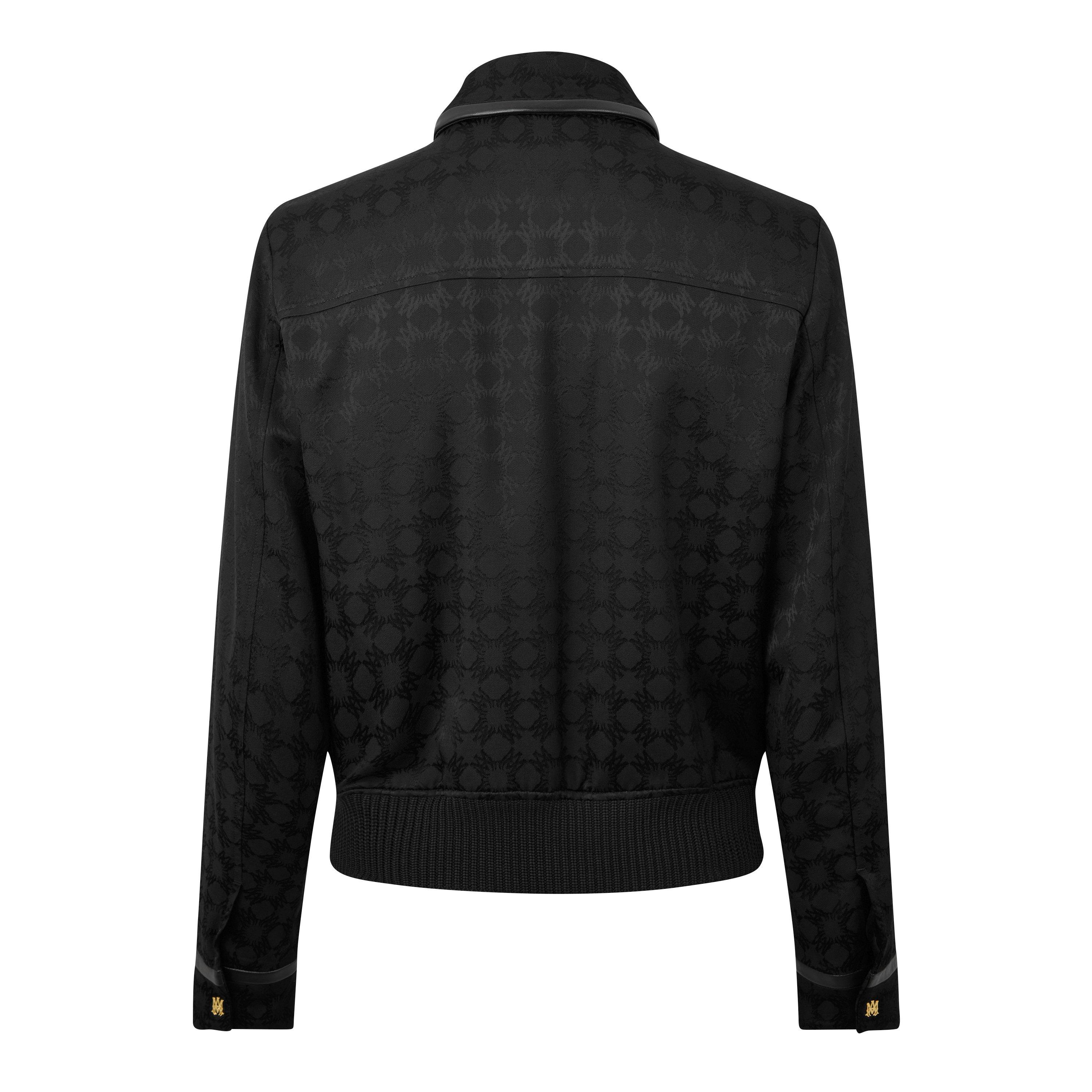 Black - Amiri - Men's Monogram Viscose Long Sleeve Harrington Jacket - 2