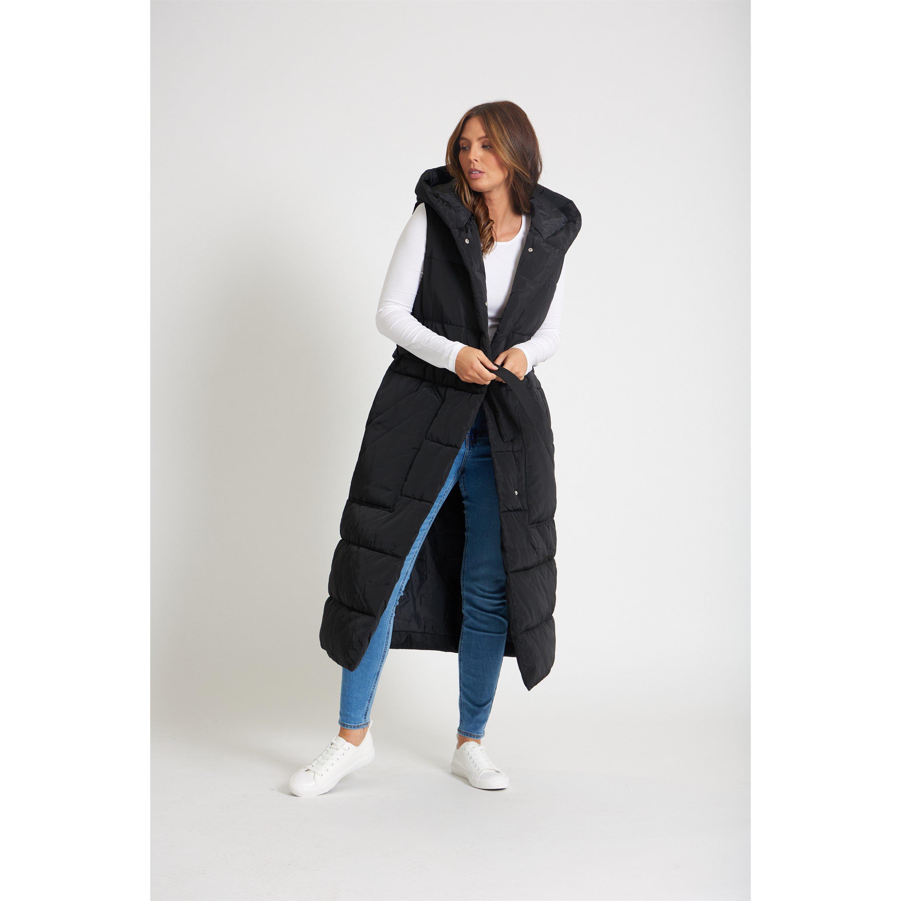 CRNA - Be You - Women's  Longline Belted Padded Hooded Gilet - 2
