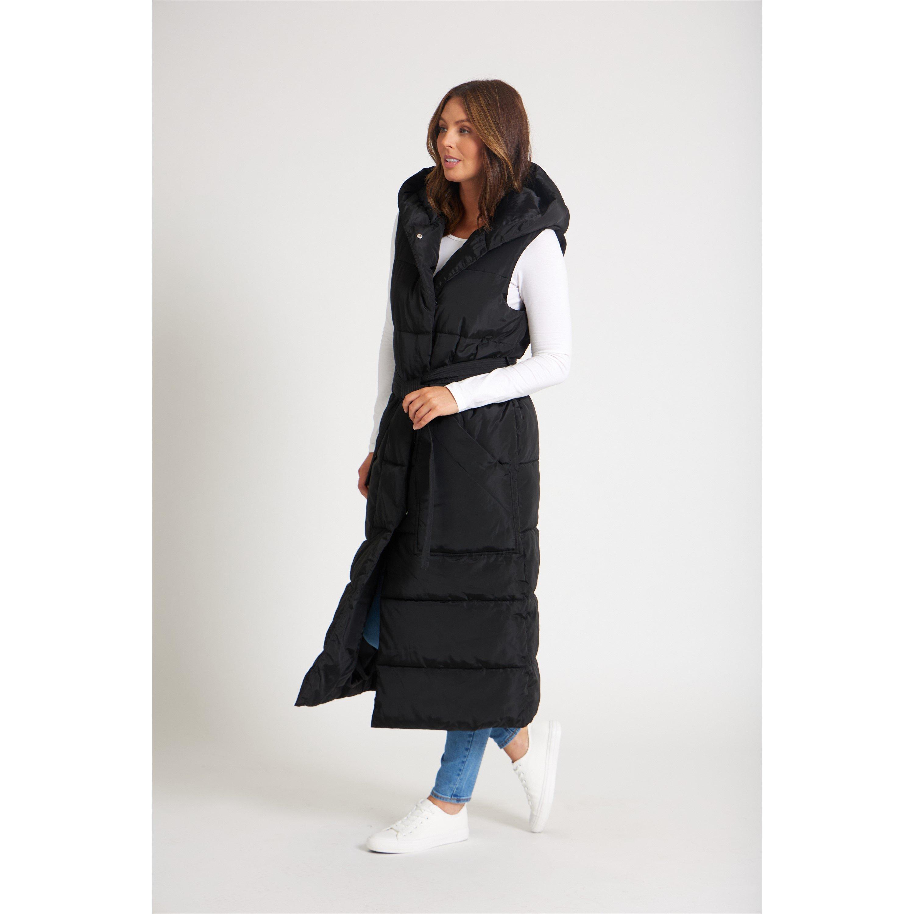 CRNA - Be You - Women's  Longline Belted Padded Hooded Gilet - 5