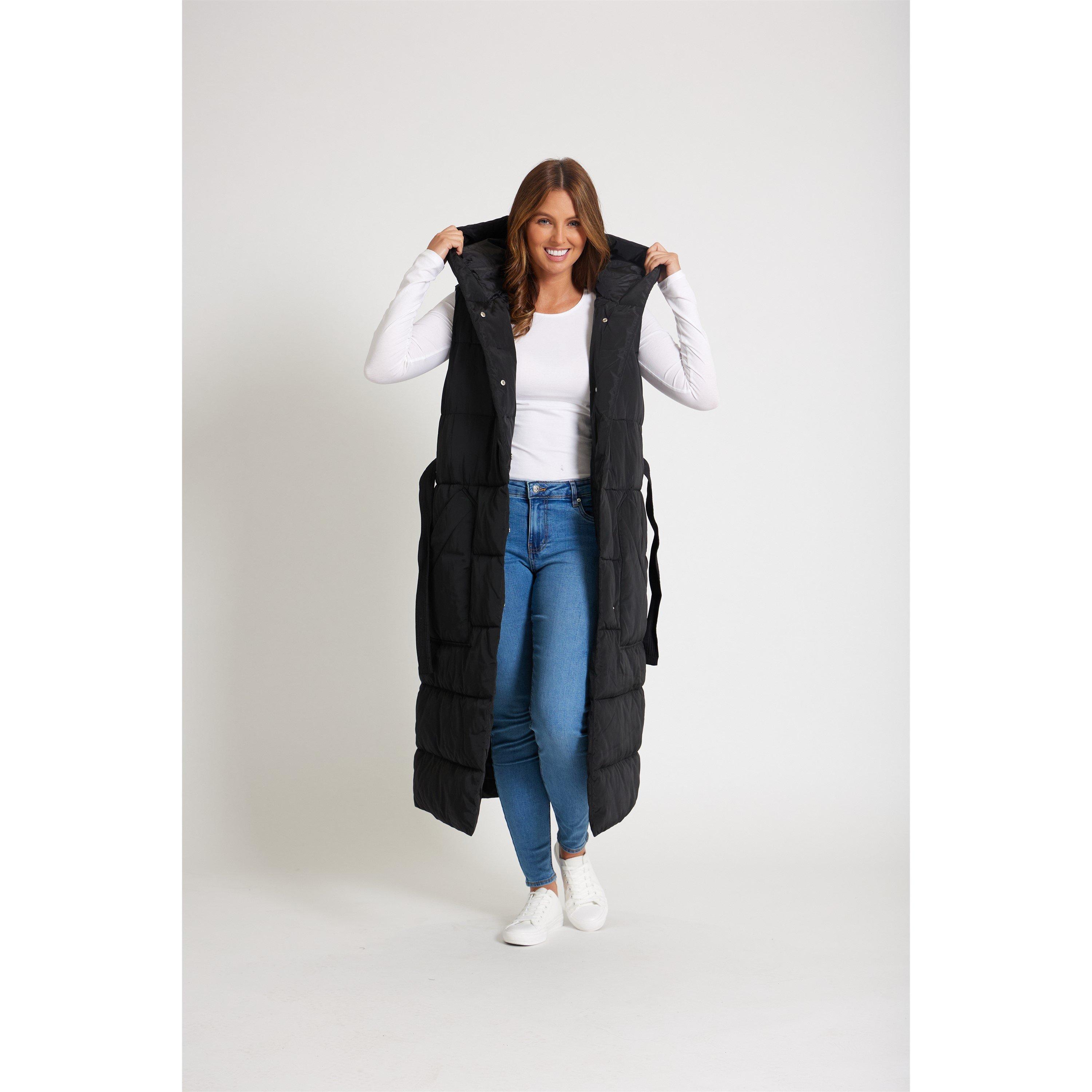 CRNA - Be You - Women's  Longline Belted Padded Hooded Gilet - 6