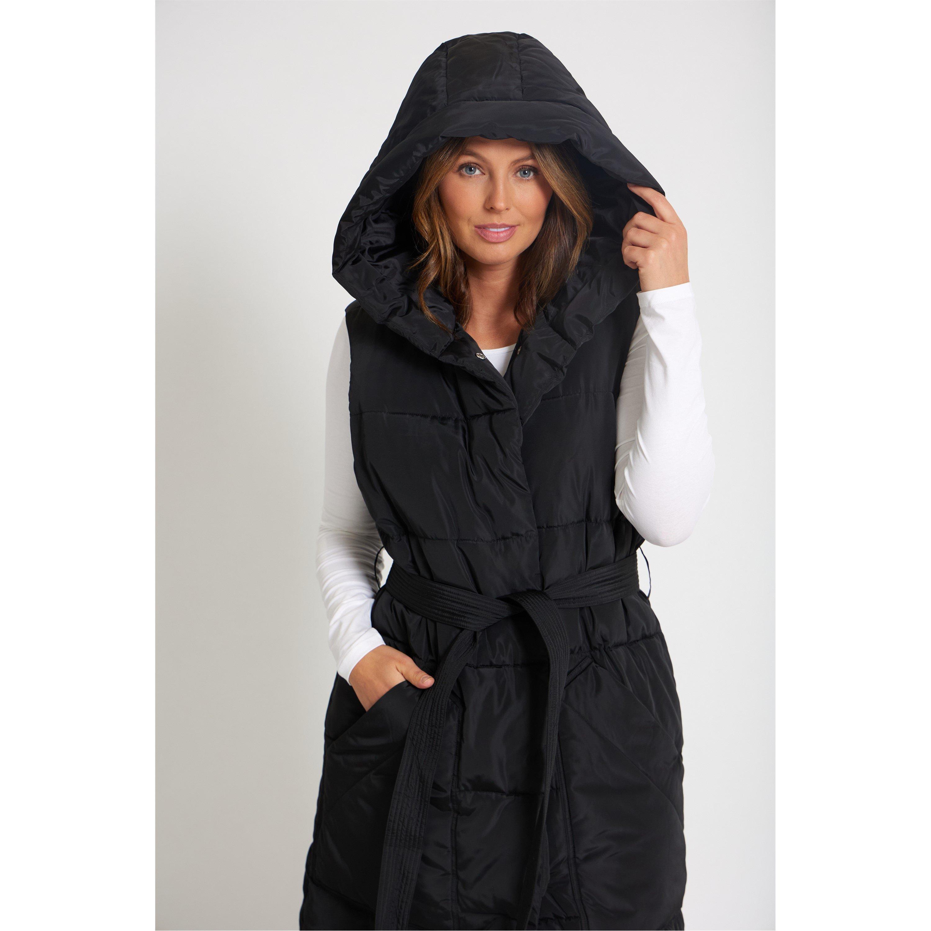 CRNA - Be You - Women's  Longline Belted Padded Hooded Gilet - 4