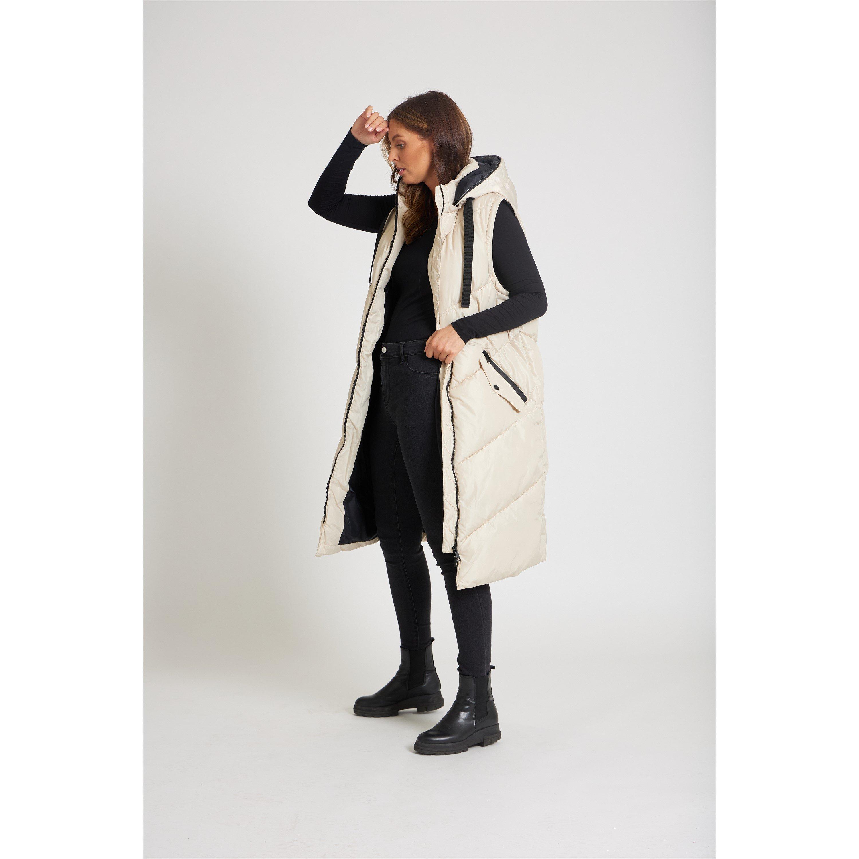 Pietra - Be You - Multiway Padded Hooded Mid-Length Gilet - 7