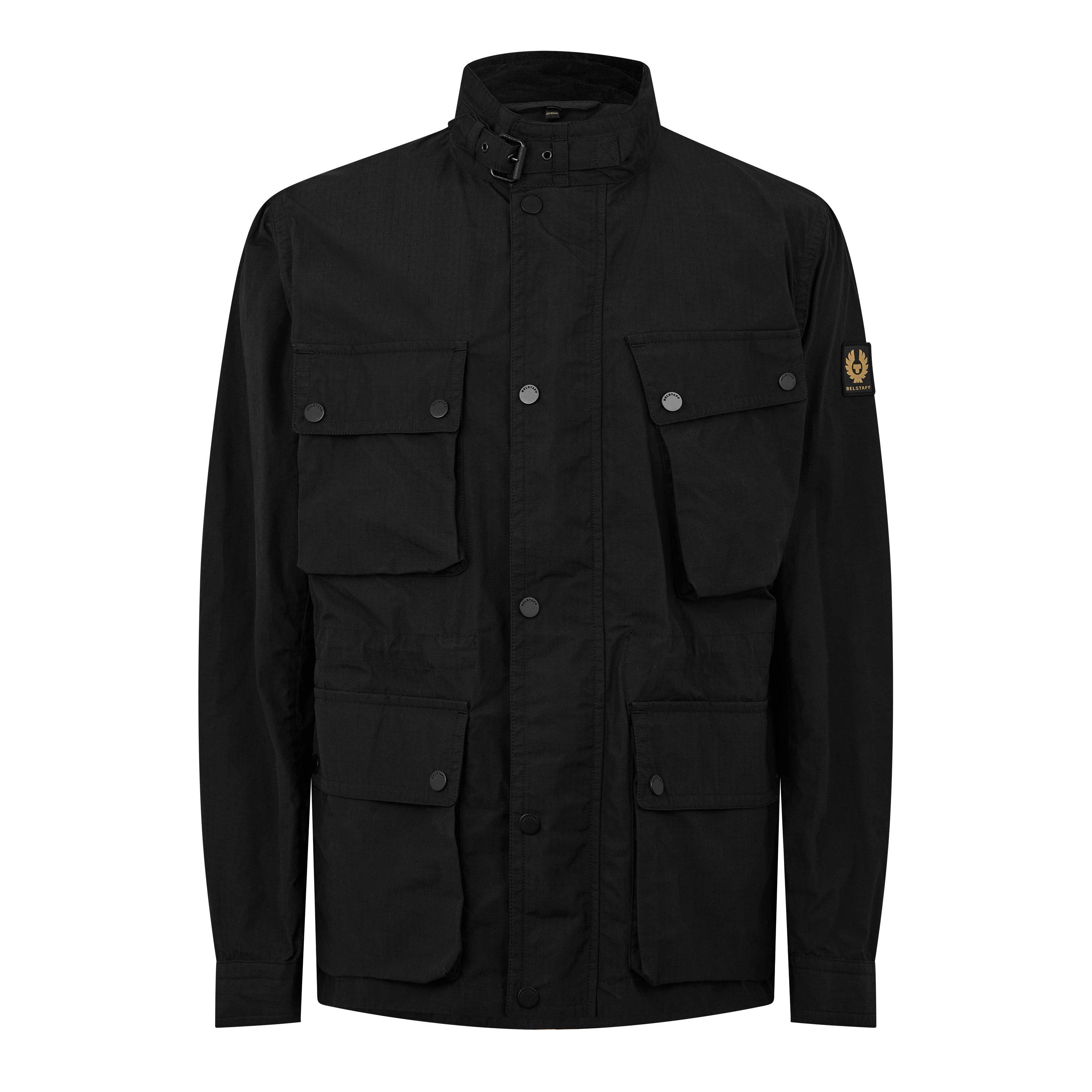 Belstaff Men's Service Fieldmaster Long Sleeve Hip Length Field Jacket - Black - S
