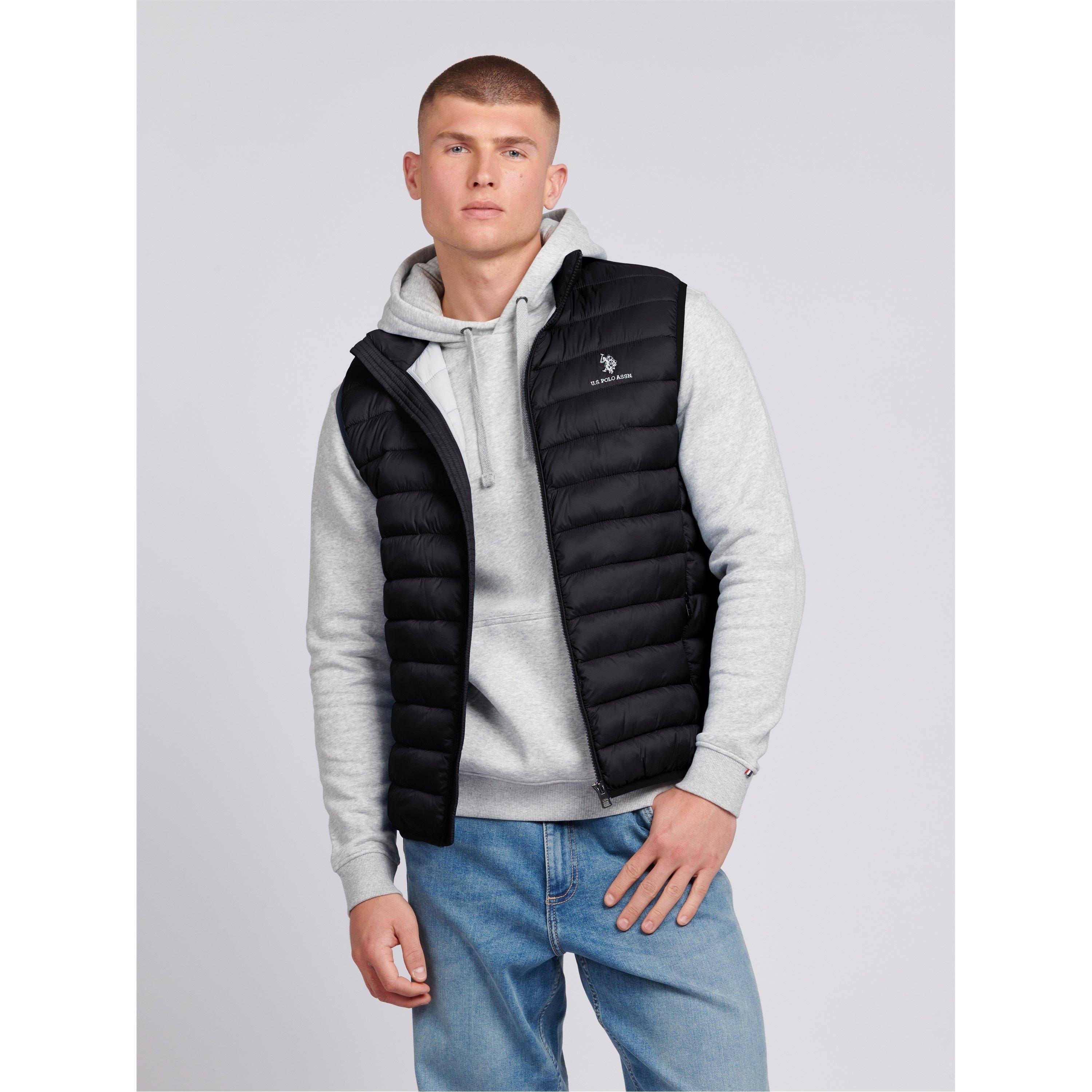 Zwart/Wit - US Polo Assn - Bound Quilted Gilet Sn00 - 2