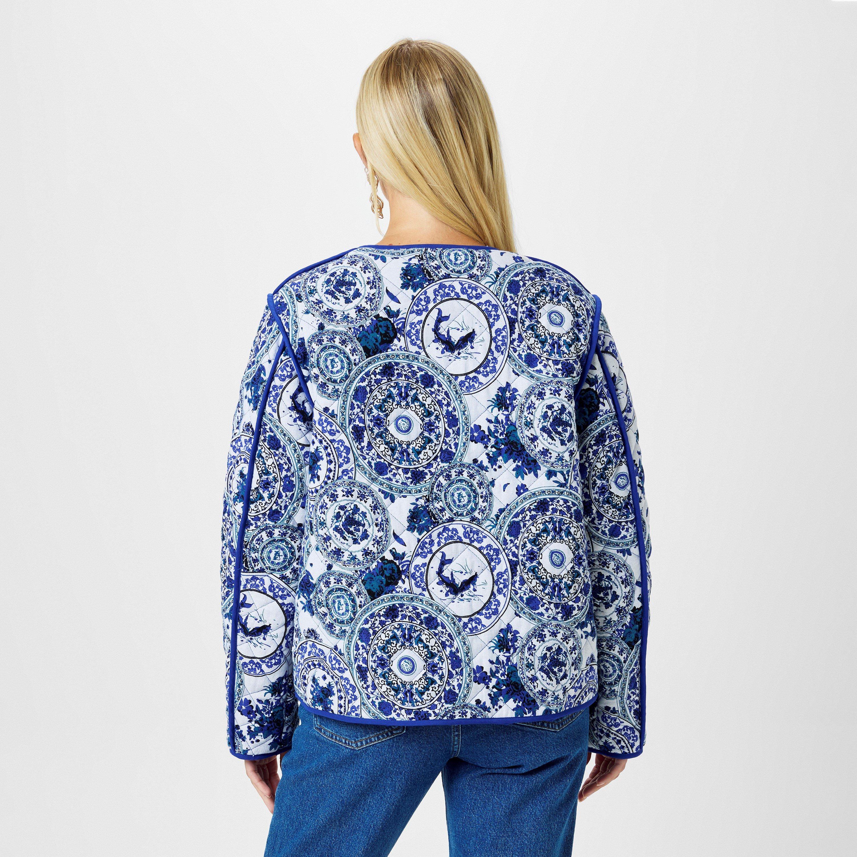 Multi - Biba - Biba Printed Quilted Jacket - 2