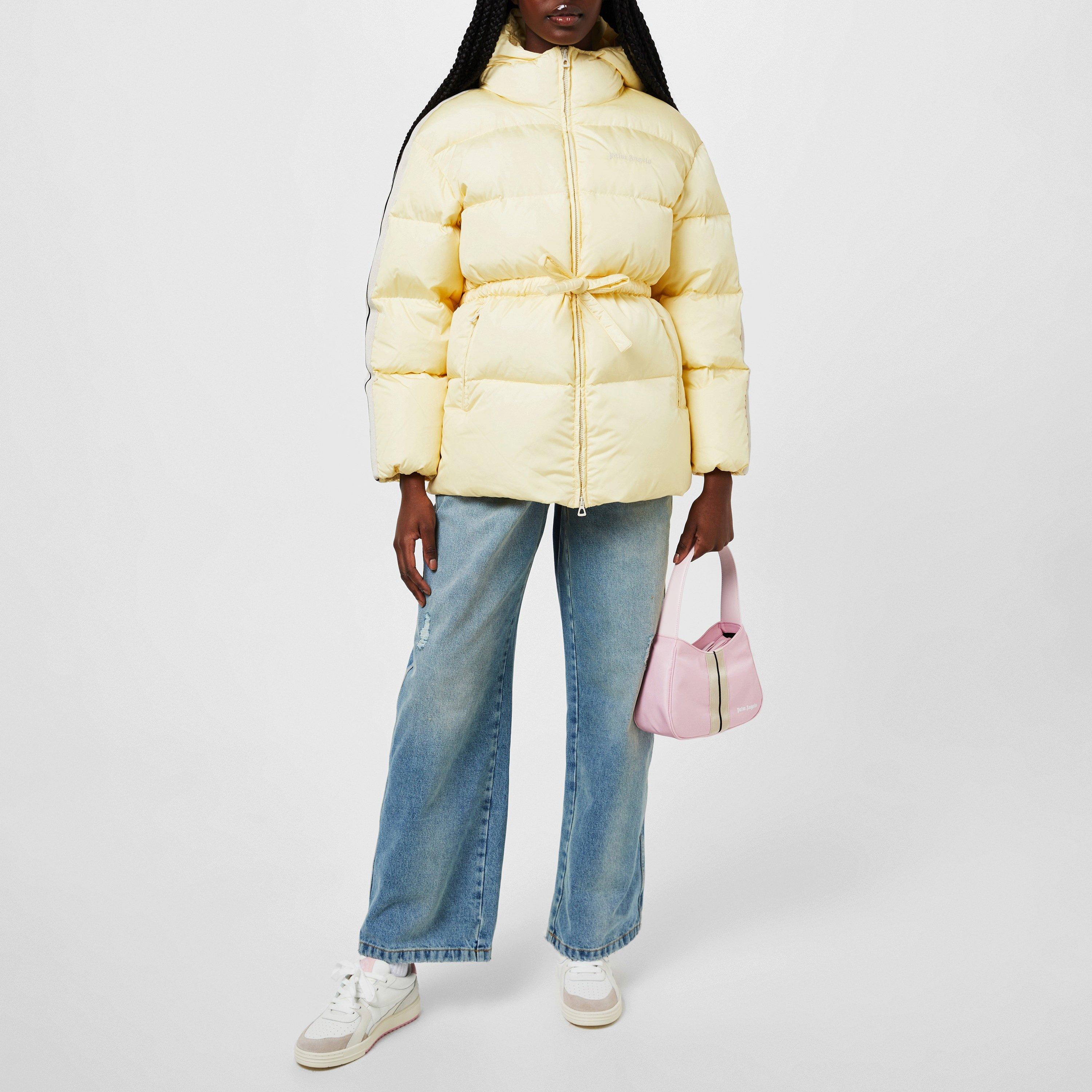 Butter 0403 - Palm Angels - Women's Belted Down Hooded Long Sleeve Short Puffer Jacket - 2