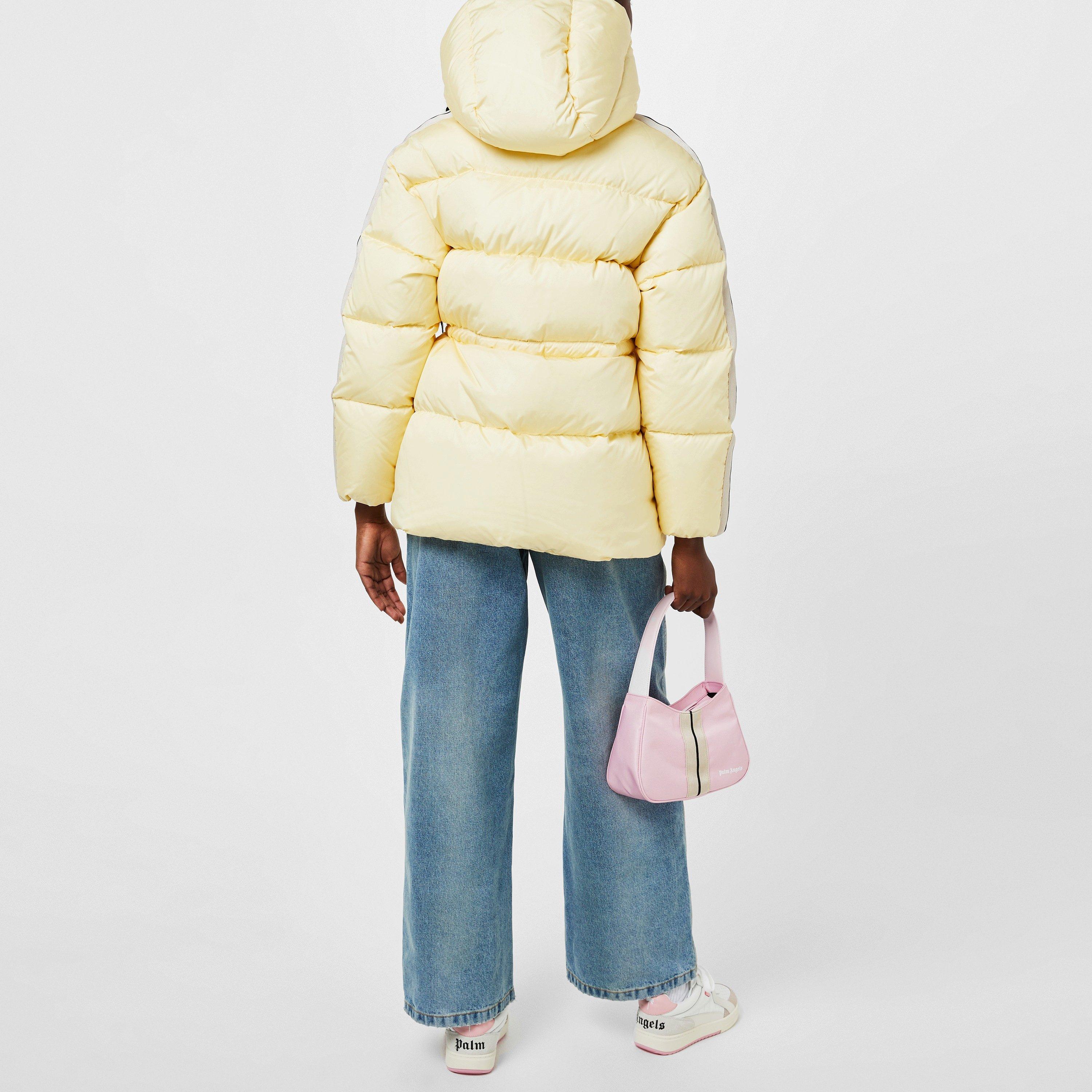 Butter 0403 - Palm Angels - Women's Belted Down Hooded Long Sleeve Short Puffer Jacket - 3