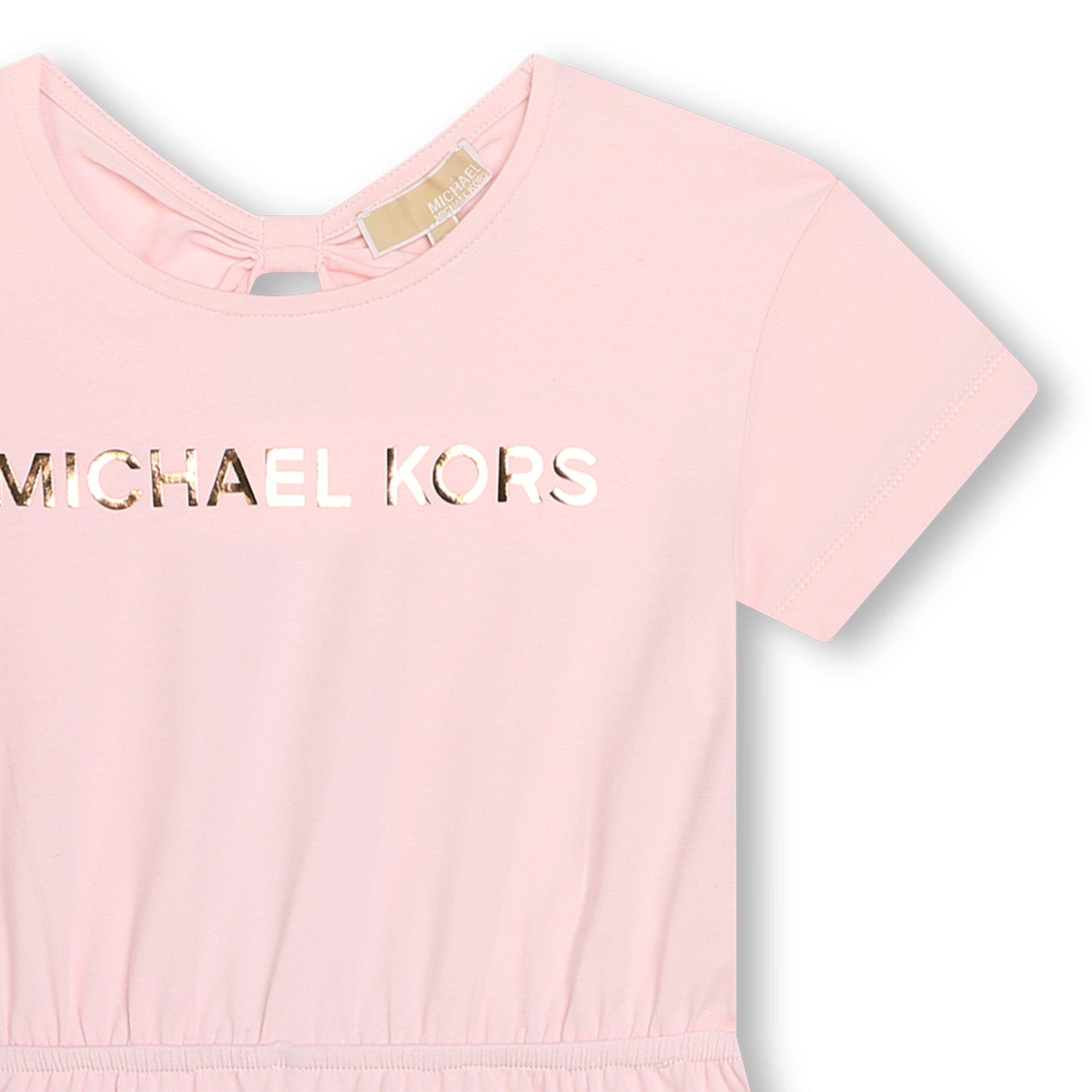 Pale Pnk 45B - Michael Kors - Kids' Short-Sleeve Logo T-Shirt Dress - 3