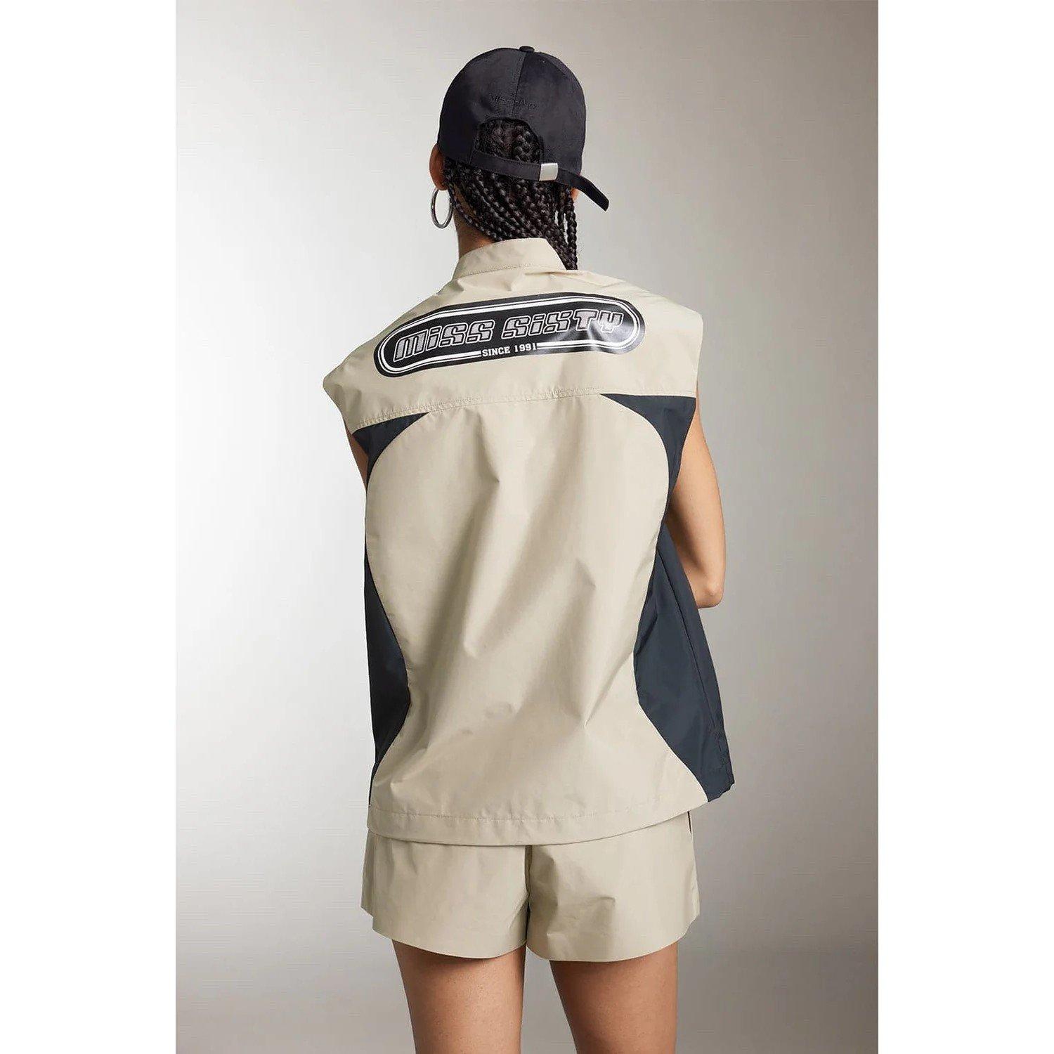 Khaki/Black - Miss Sixty - Women's Quilted Gilet - 2