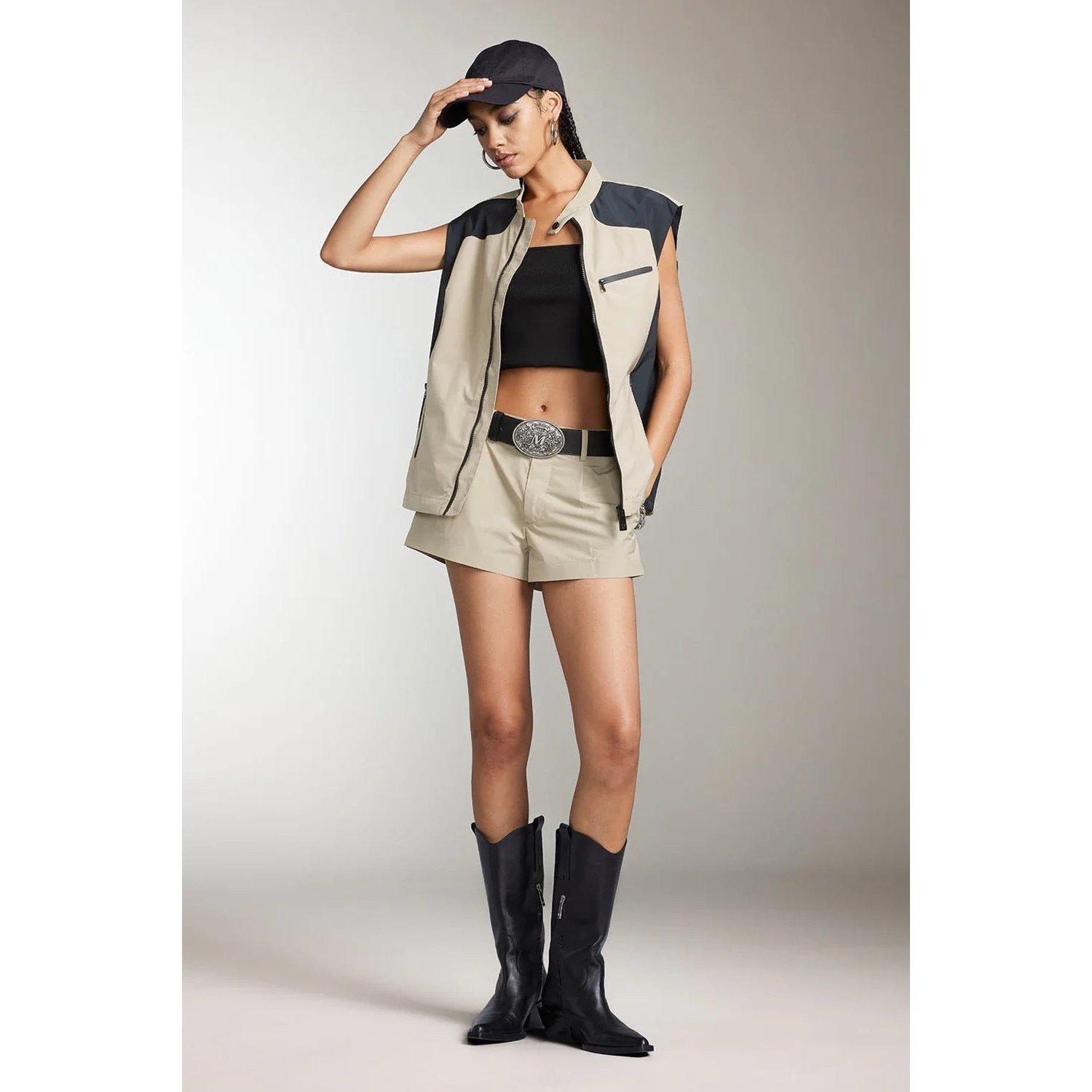 Khaki/Black - Miss Sixty - Women's Quilted Gilet - 4