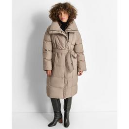 DKNY Belted Puffer Jacket