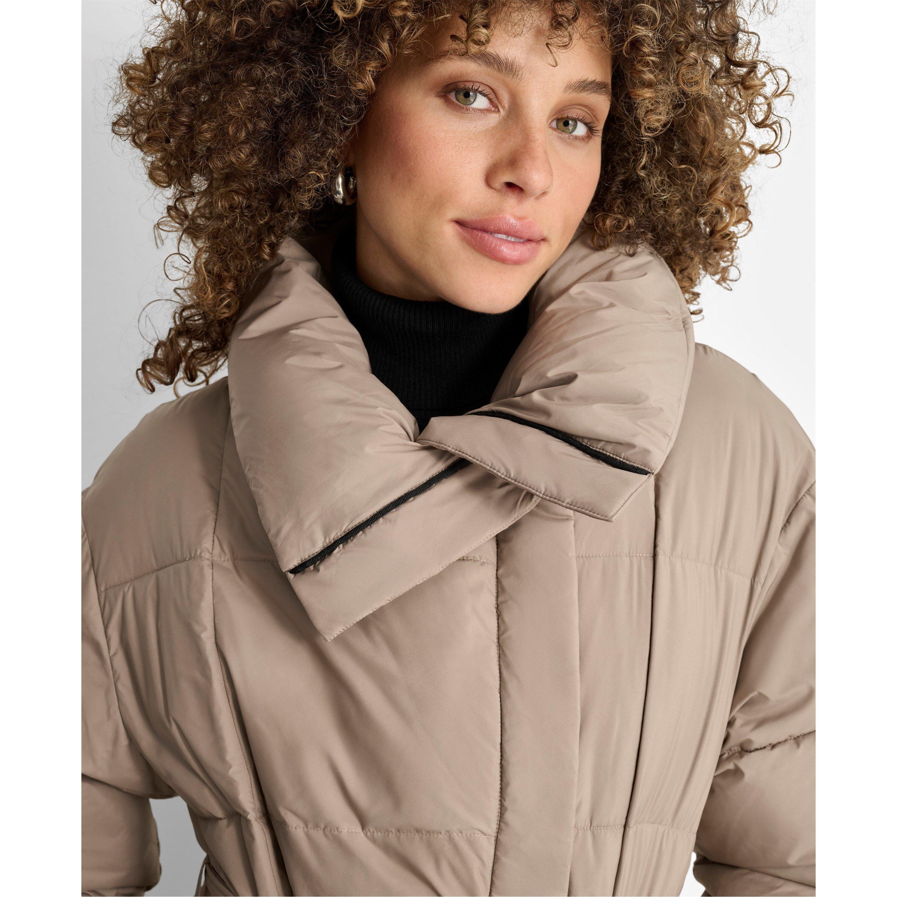 Tidsel - DKNY - Women's Belted Long Puffer Jacket - 6