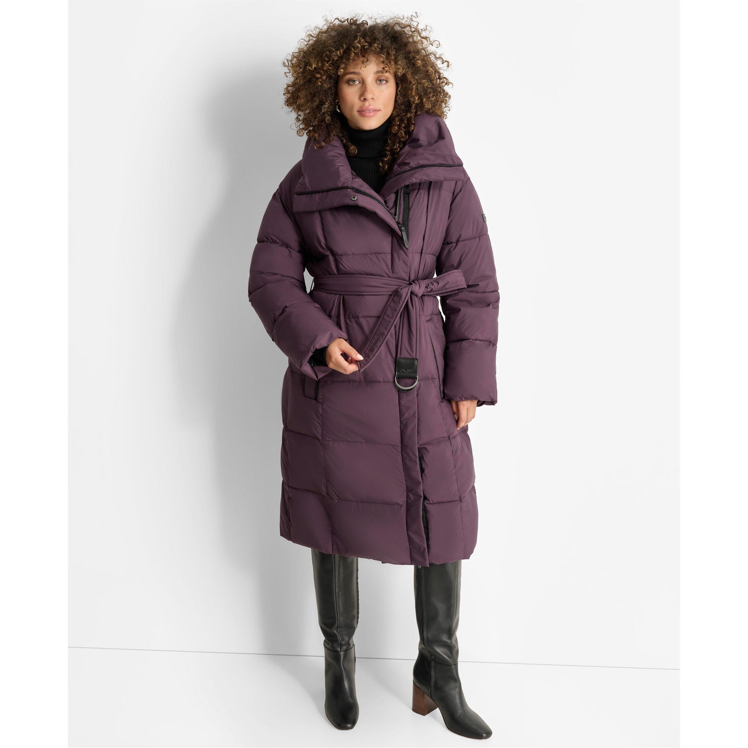Women's  Belted Long Puffer Jacket