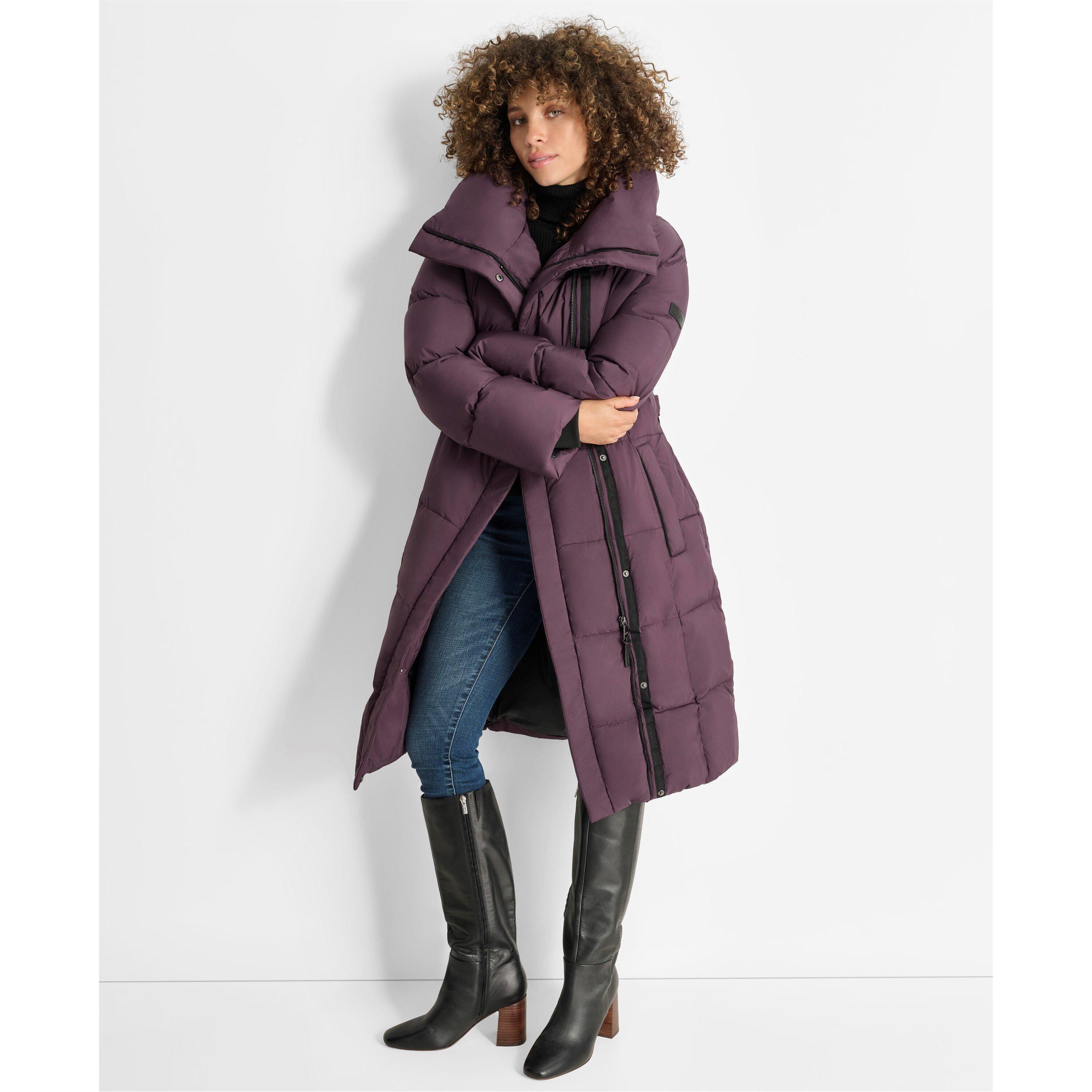 Muskat - DKNY - Women's Belted Long Puffer Jacket - 5