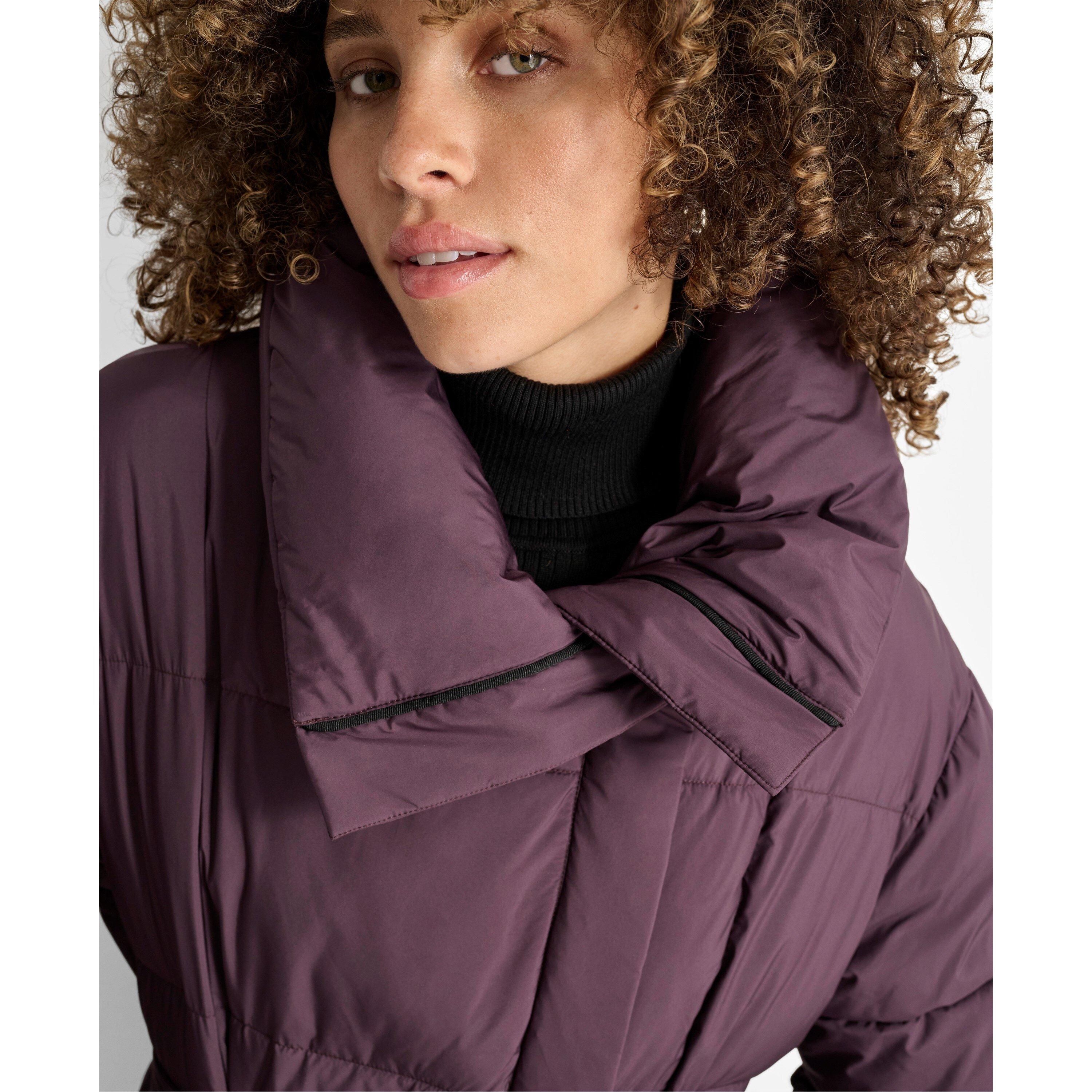 Muskat - DKNY - Women's Belted Long Puffer Jacket - 8