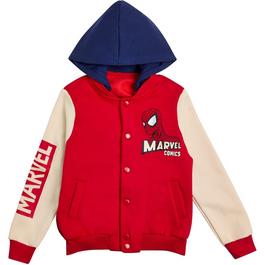 Character Marvel Varsity Hooded Bomber Jacket