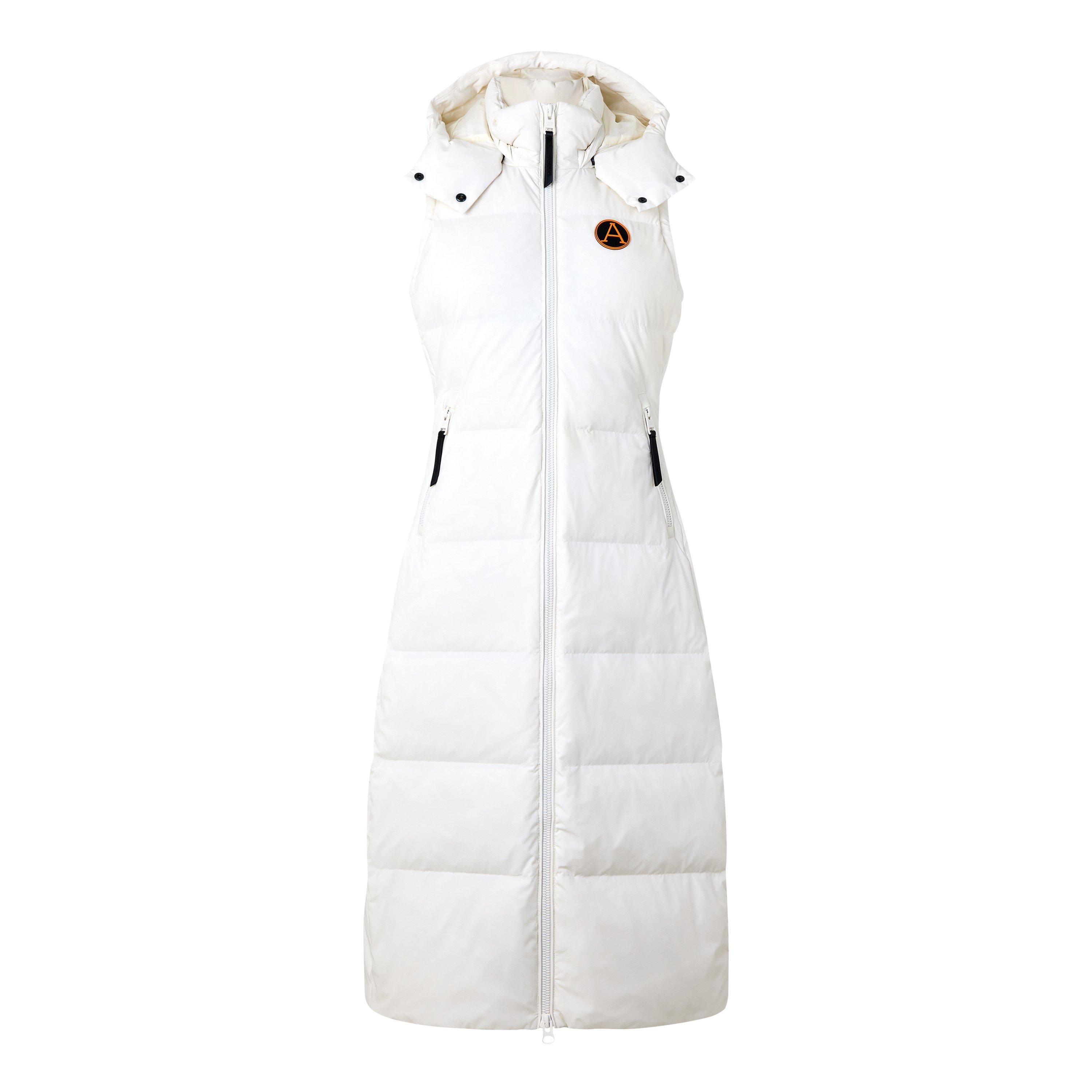 White - Arctic Army - Women's Heavyweight Long Gilet - 1