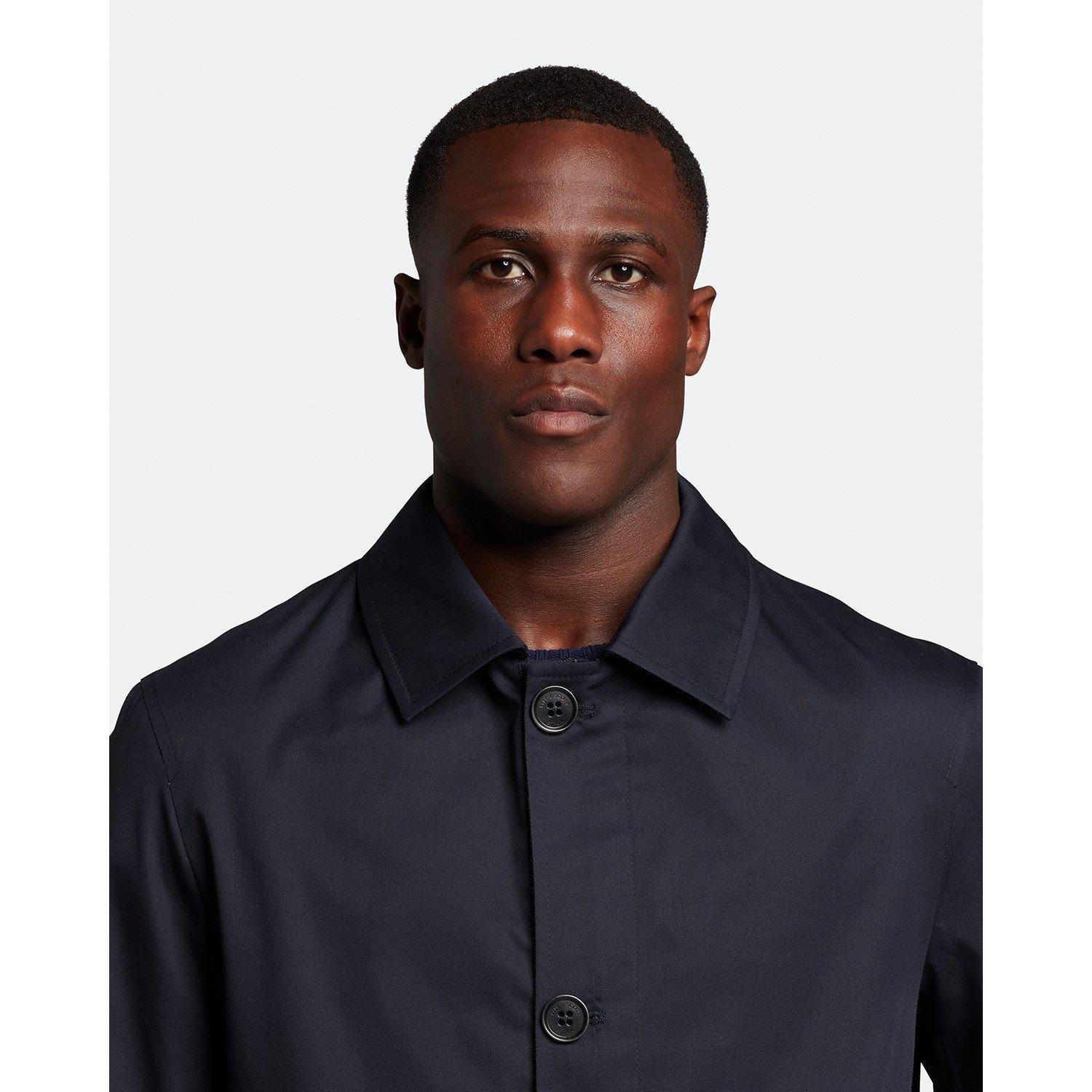 Dark Navy - Lyle and Scott - Mid-Length Car Coat - 2