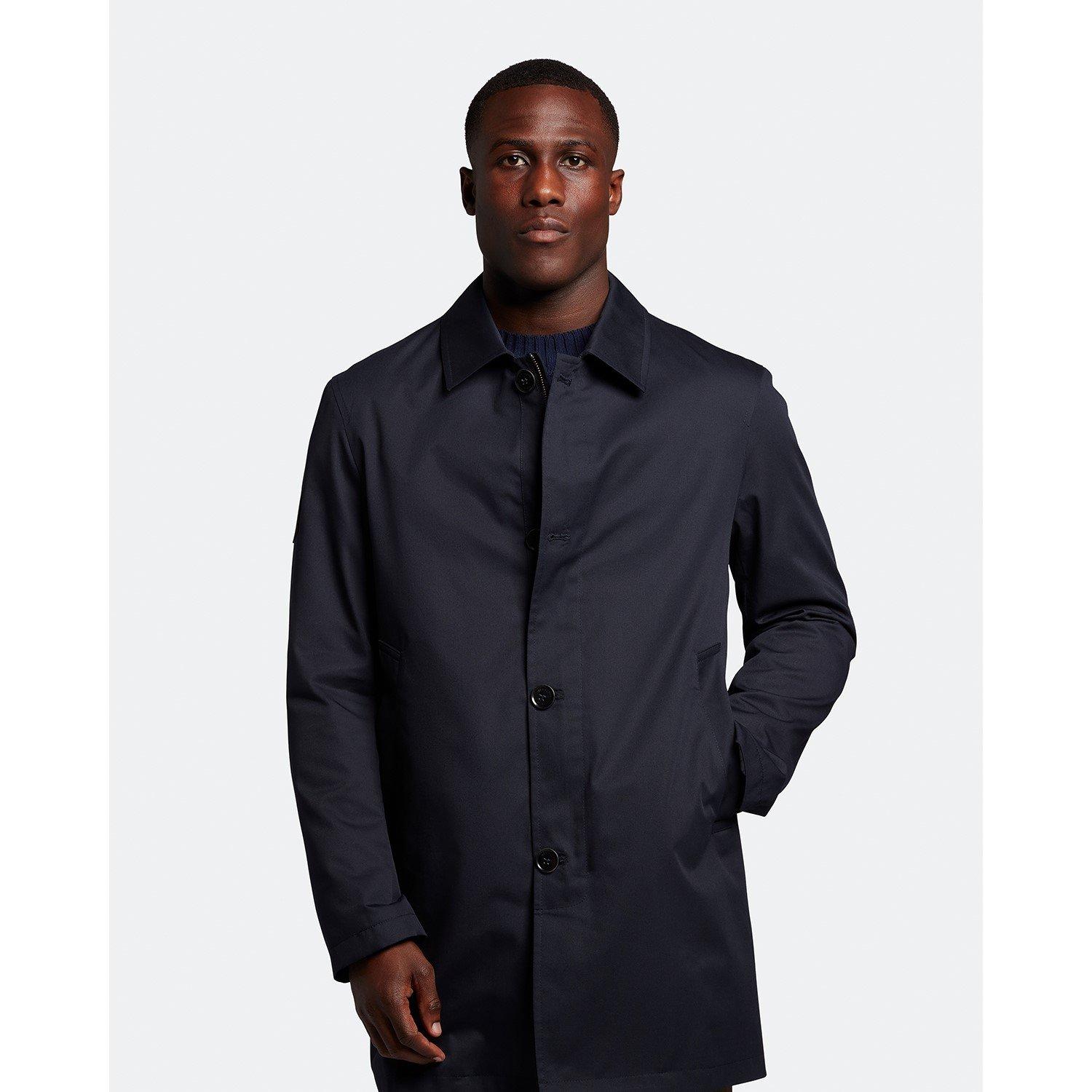 Dark Navy - Lyle and Scott - Mid-Length Car Coat - 5