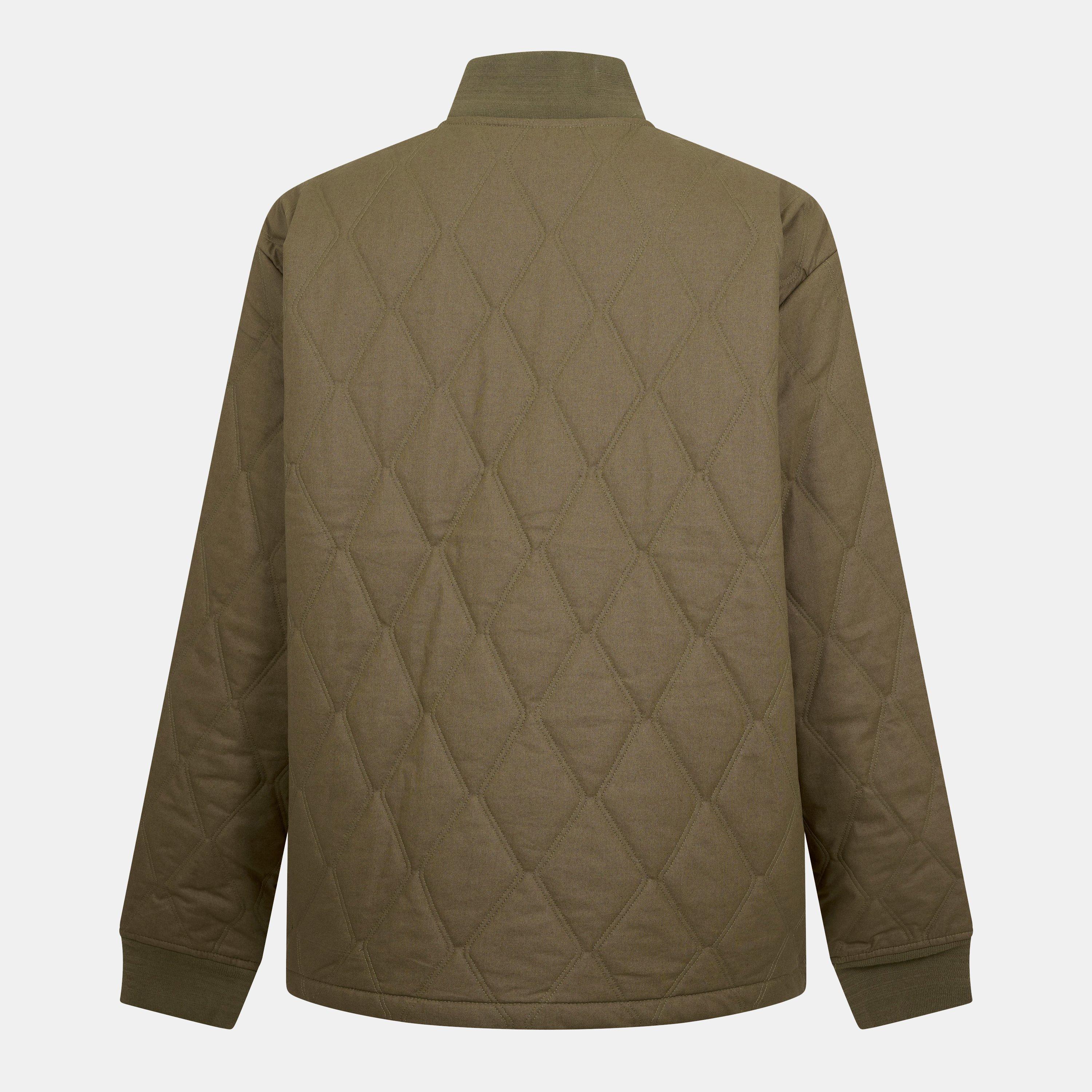 Linden Khaki - Lyle and Scott - Men's Quilted Waxed Long Sleeve Jacket - 2