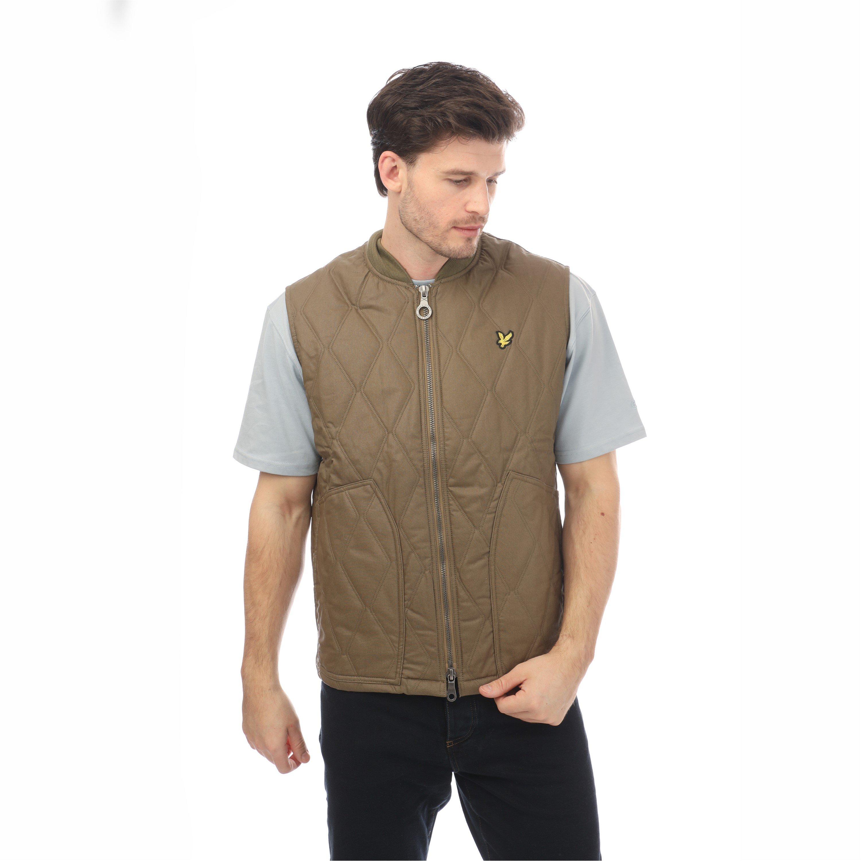 Linden Khaki - Lyle and Scott - Men's Lightweight Quilted Gilet - 2