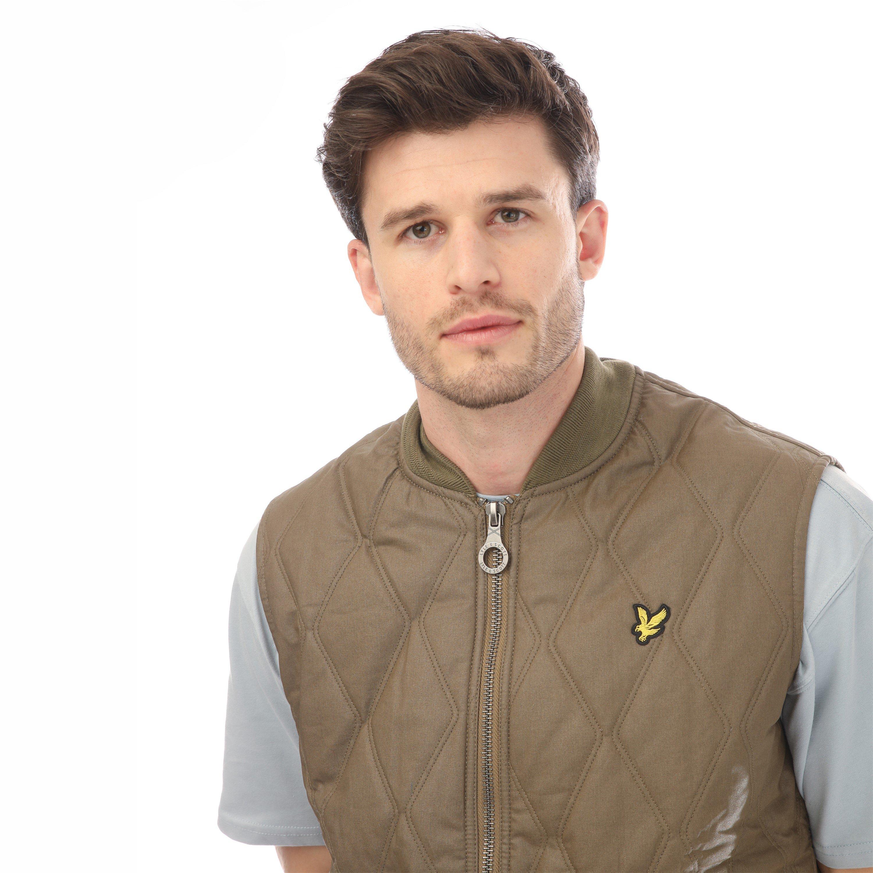 Linden Khaki - Lyle and Scott - Men's Lightweight Quilted Gilet - 3