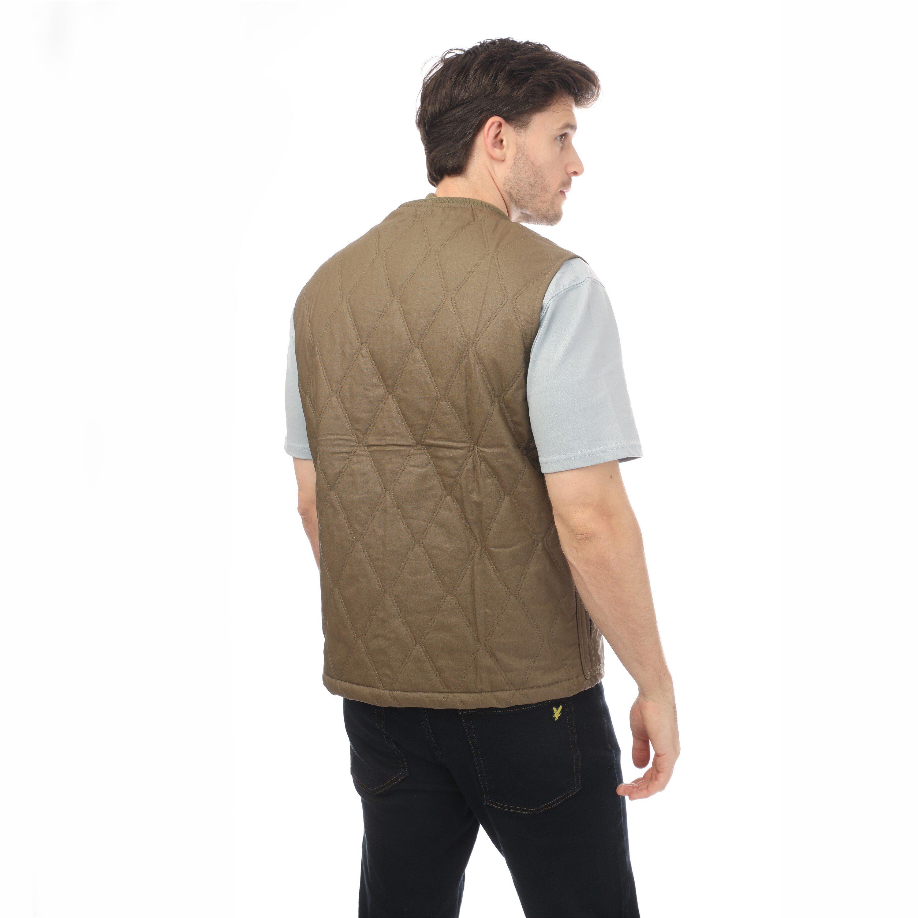 Linden Khaki - Lyle and Scott - Men's Lightweight Quilted Gilet - 4