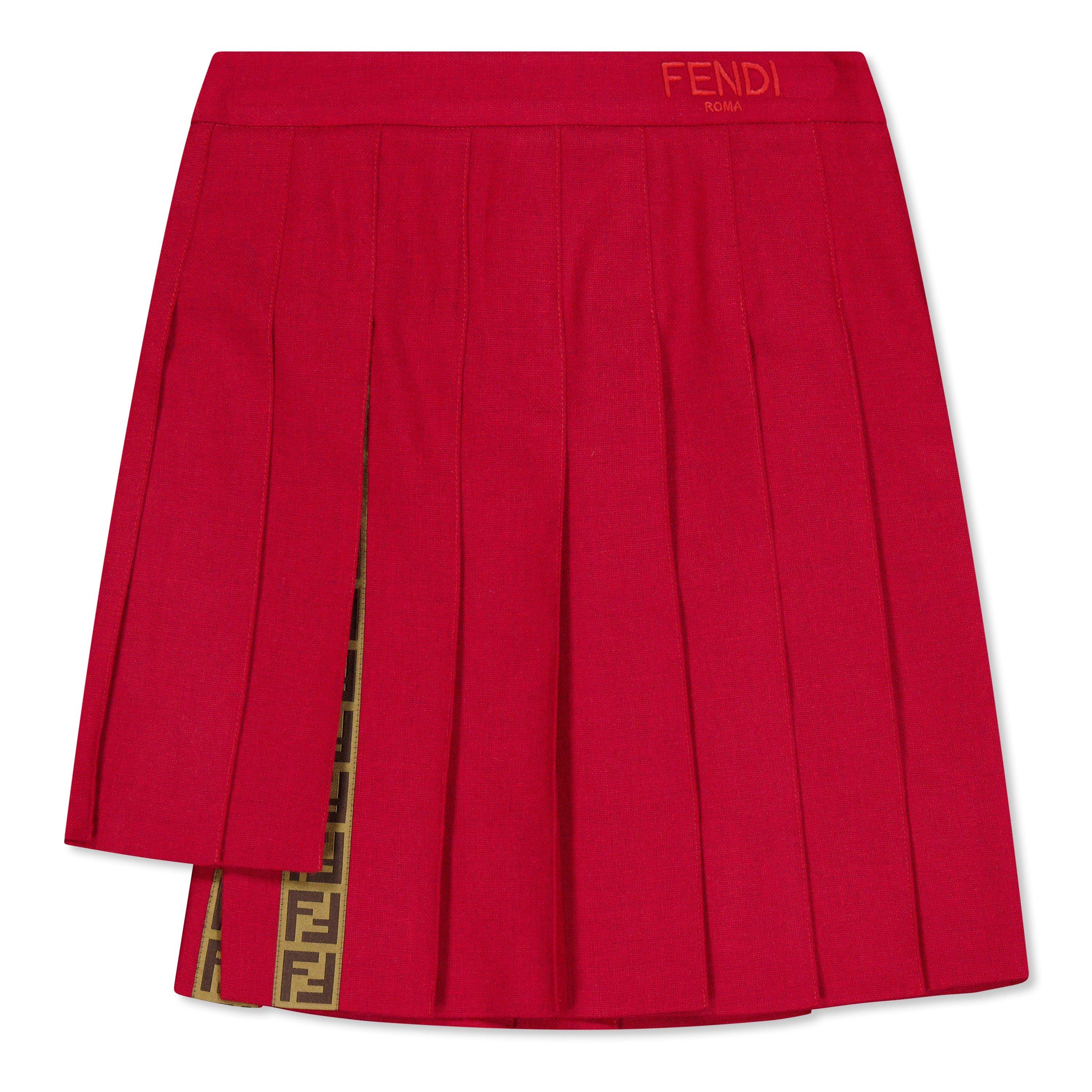Fendi Pleated Ff Mini Skirt