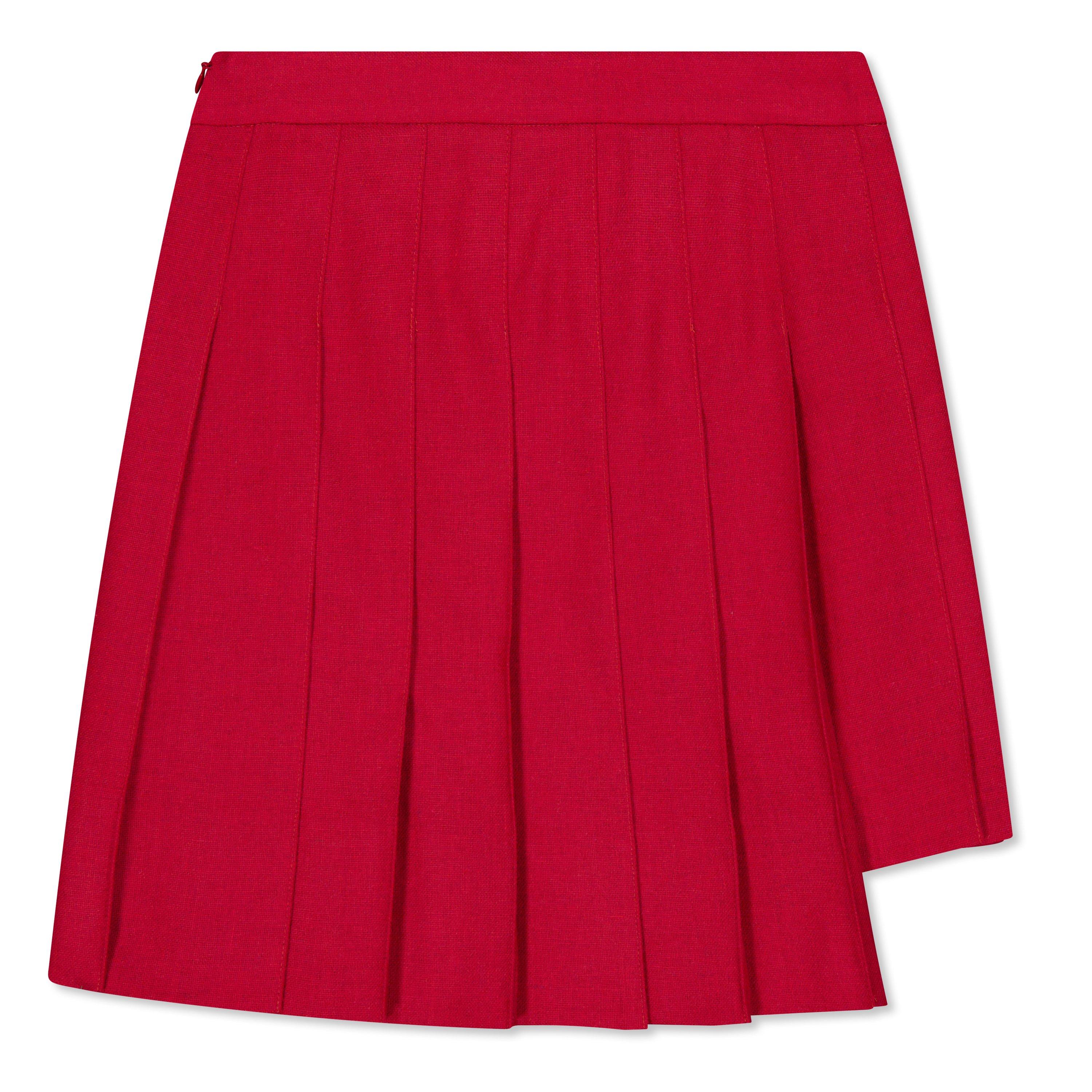 Red F1PNH - Fendi - Pleated Ff Mini Skirt - 2