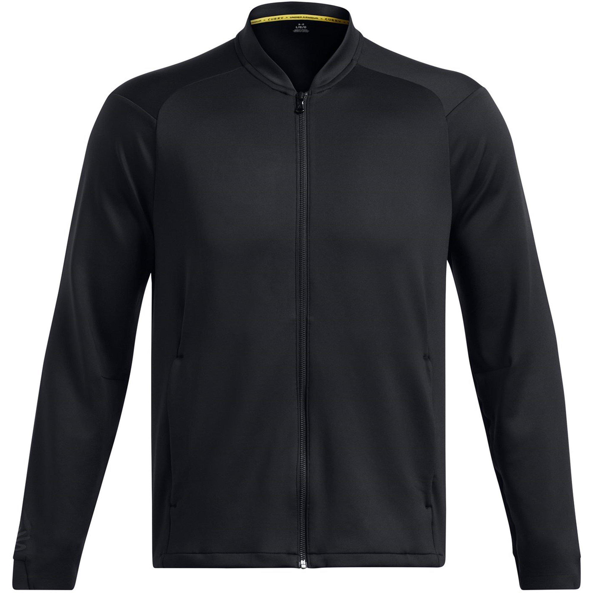 Triple Black - Under Armour - Men's Curry Travel Moisture-Wicking Long Sleeve Bomber Jacket - 1