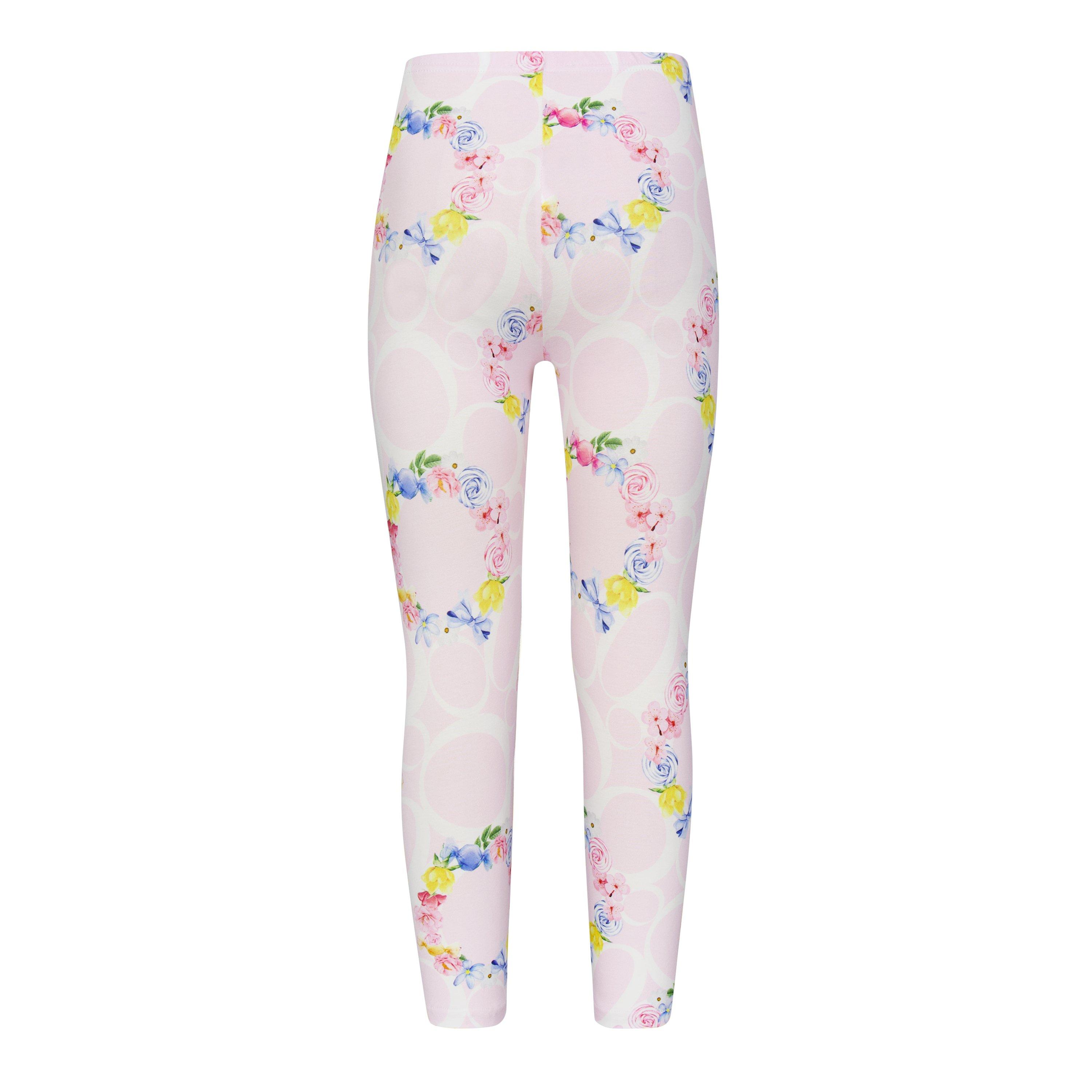 Pink - Balloon Chic - Kids' Pink Floral Print Legging - 2
