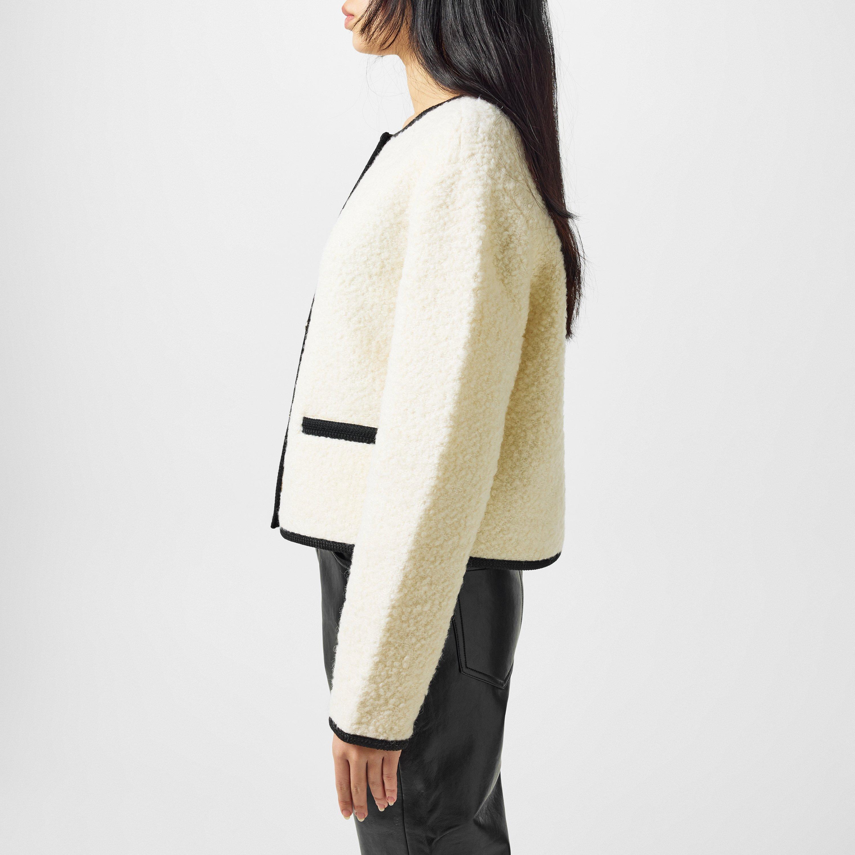 Ivory - Anine Bing - Women's Logan Wool Long Sleeve Blazer - 2