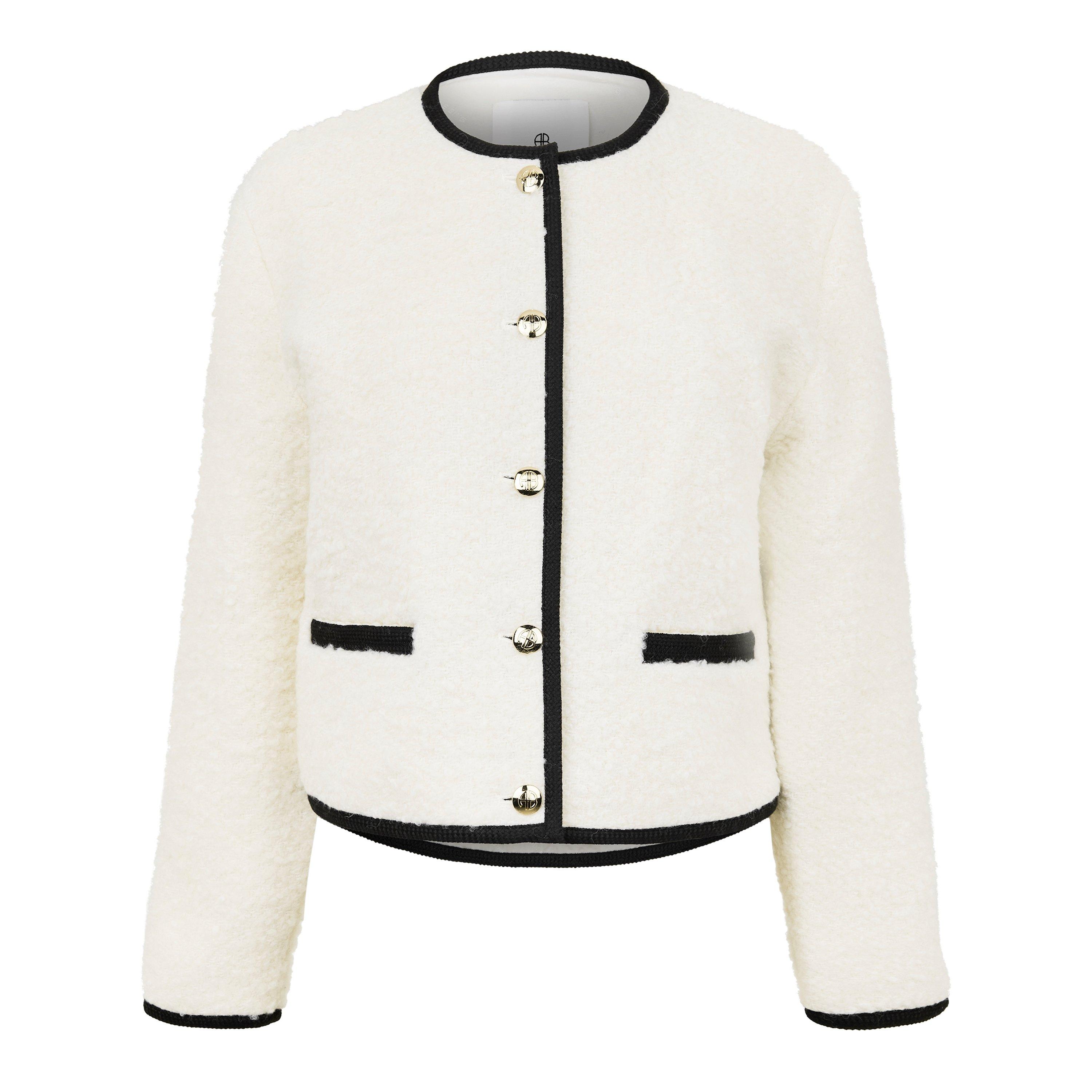 Ivory - Anine Bing - Women's Logan Wool Long Sleeve Blazer - 5