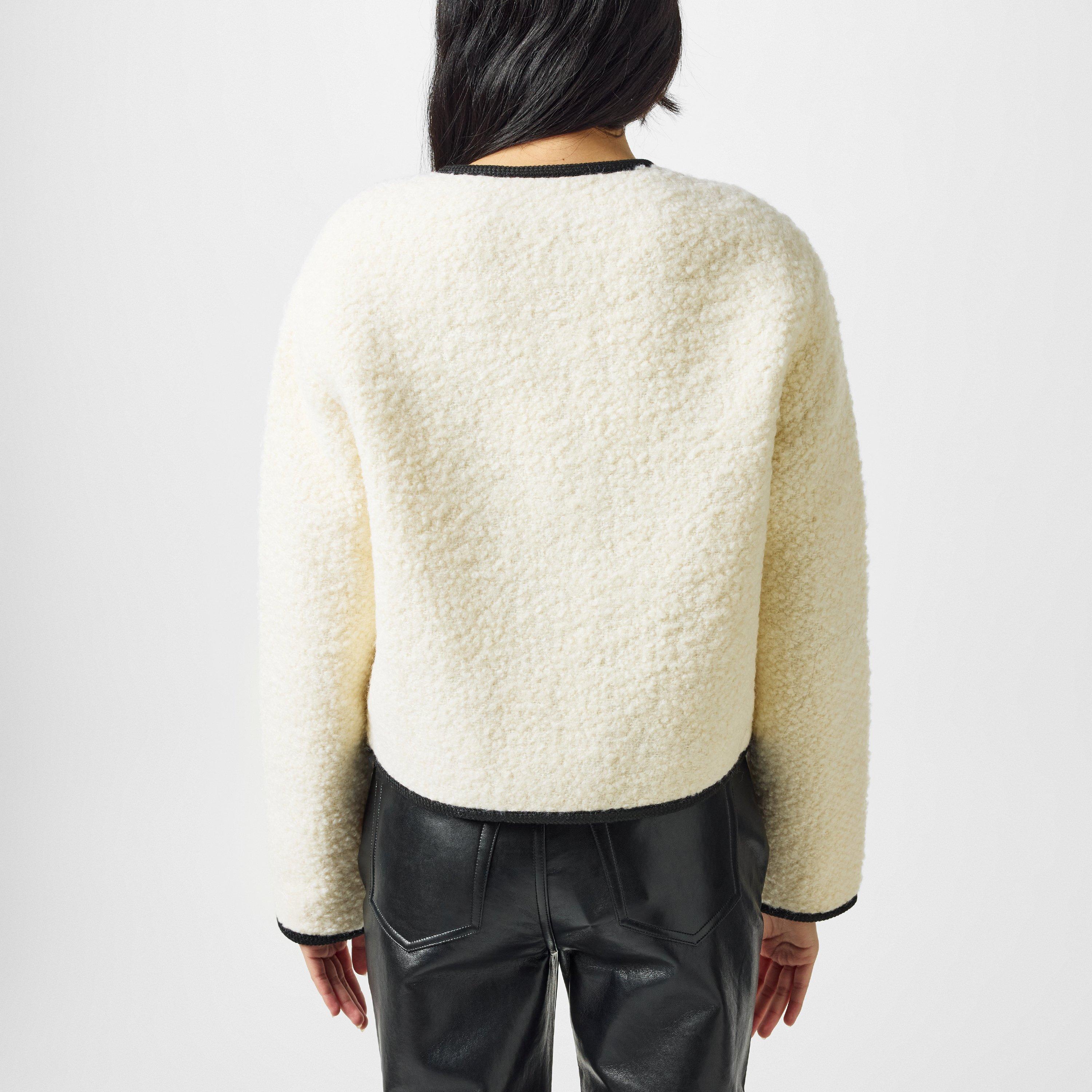 Ivory - Anine Bing - Women's Logan Wool Long Sleeve Blazer - 3