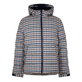 Aquascutum Checked Puffer Jacket