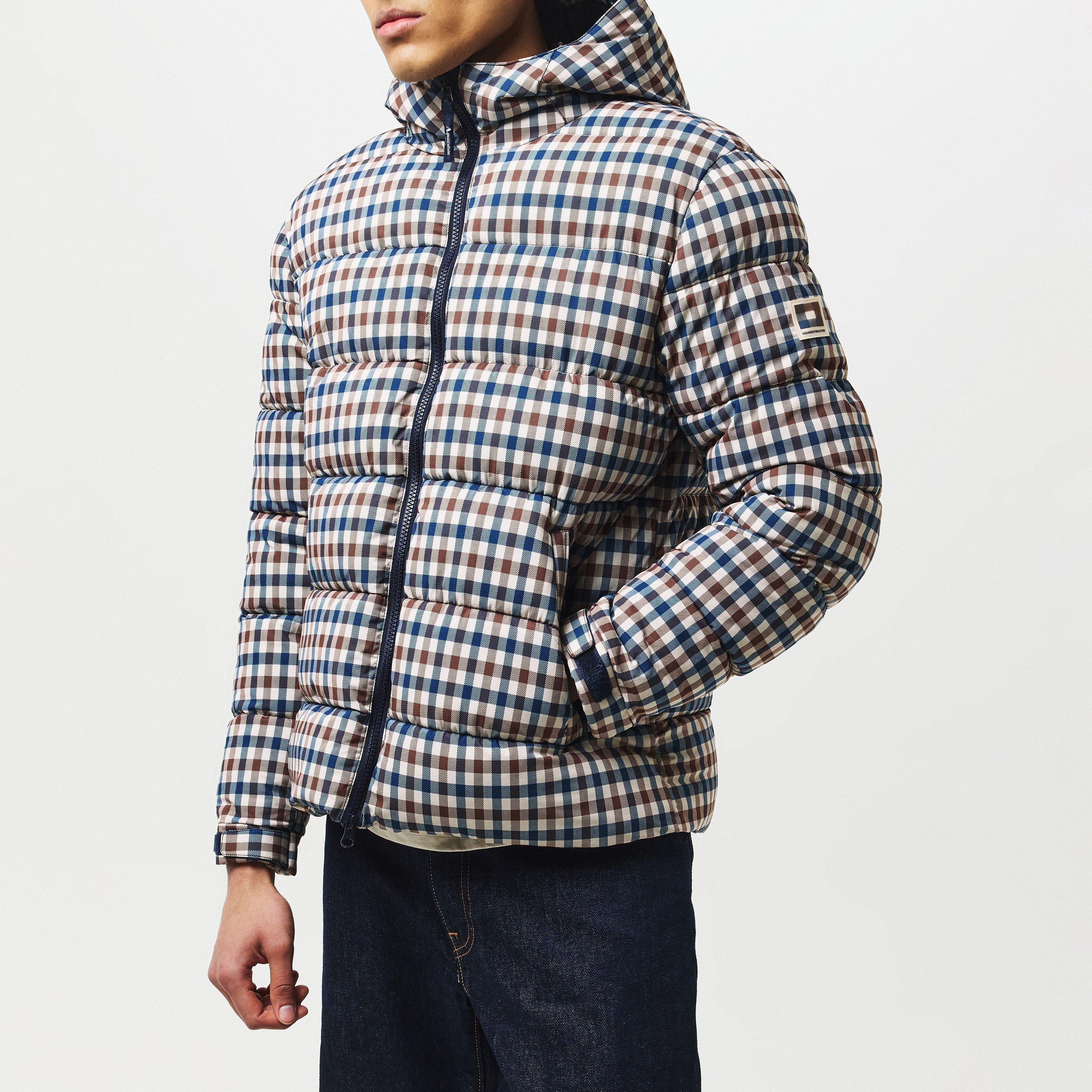 Check - Aquascutum - Checked Puffer Jacket - 3