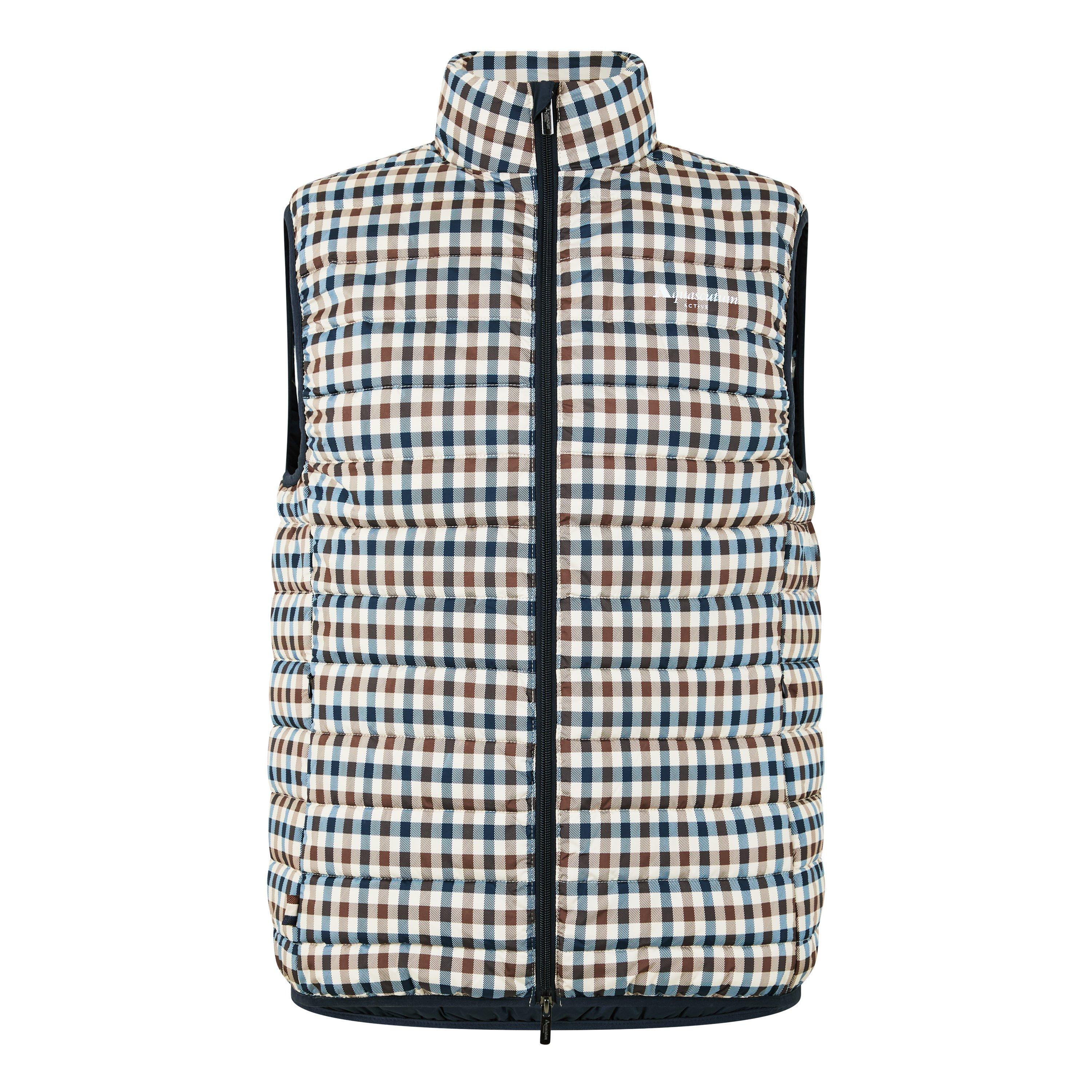 Navy/Check - Aquascutum - Club Check Gilet - 7