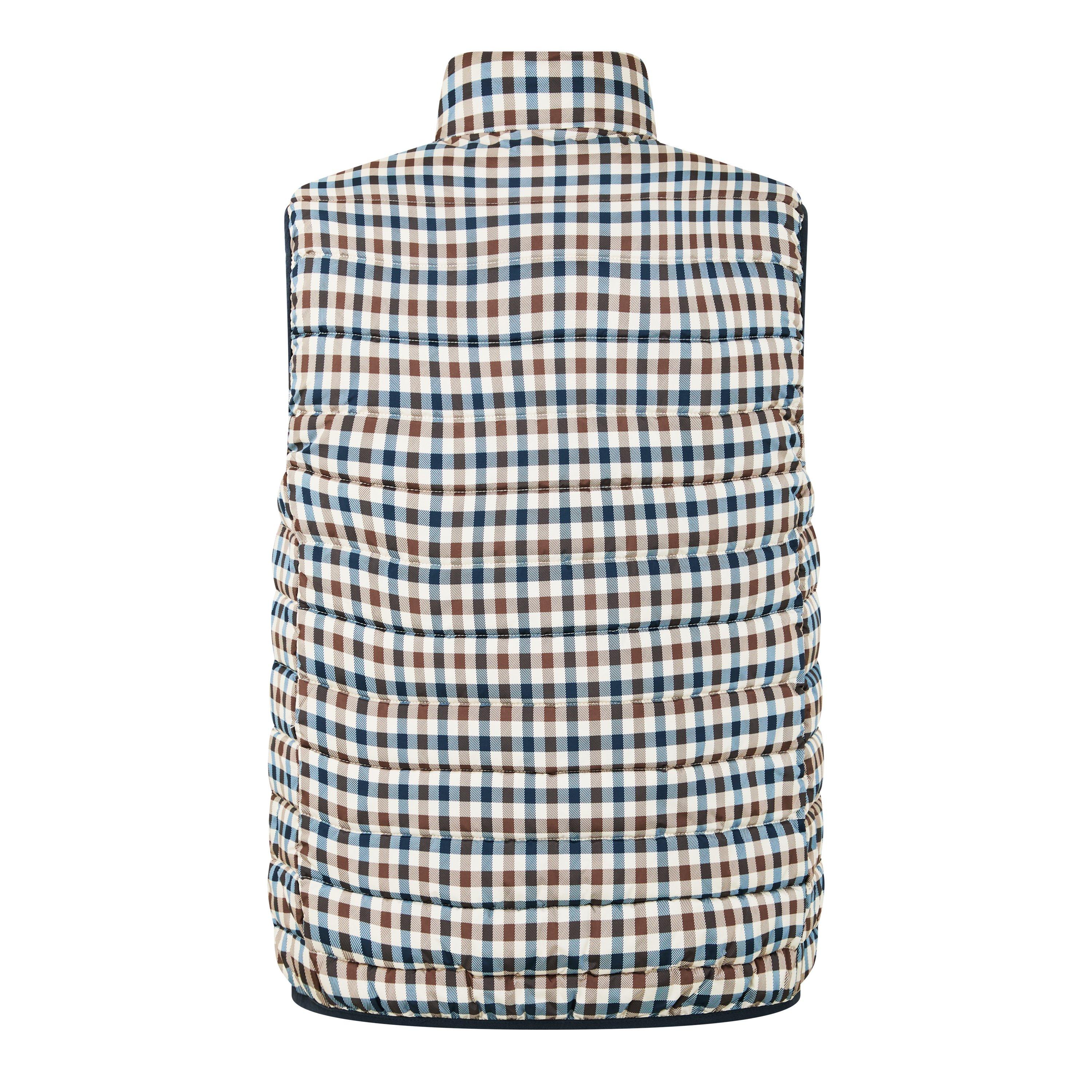 Navy/Check - Aquascutum - Club Check Gilet - 8