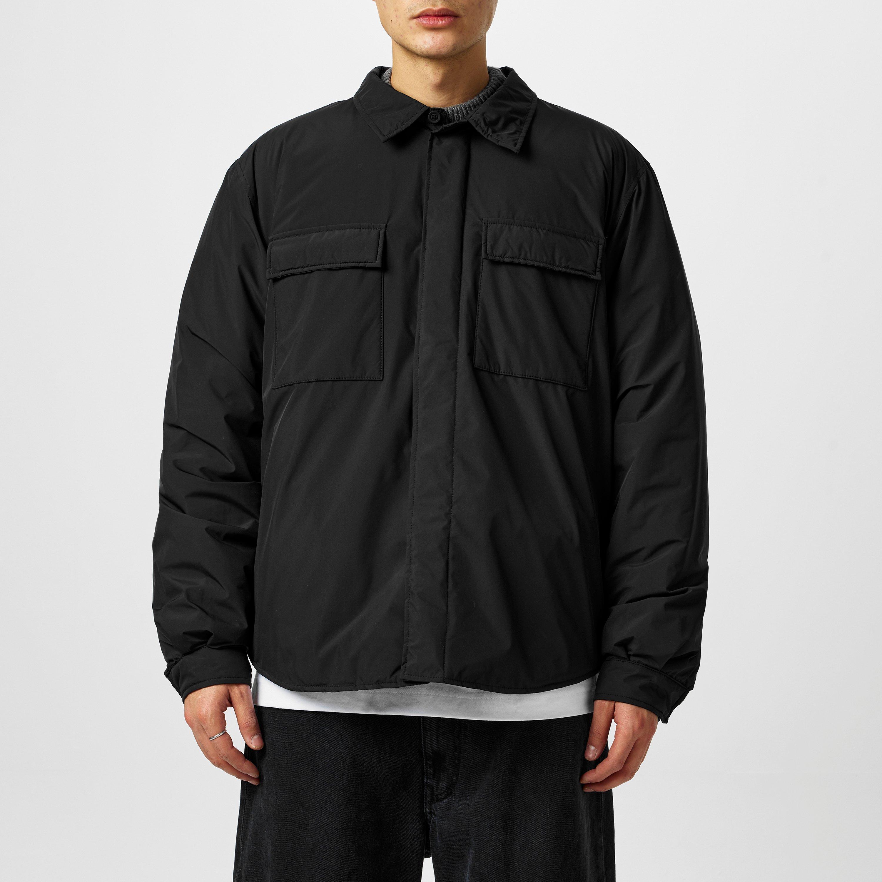 Black - Aquascutum - Men's  Active Long Sleeve Overshirt - 3